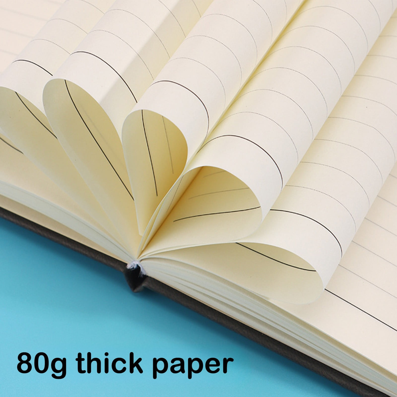Qholemyo A5 Softcover Notebook, Professional Journal for School and Office (Black, 8.3 in x 5.8 in) mwrnw