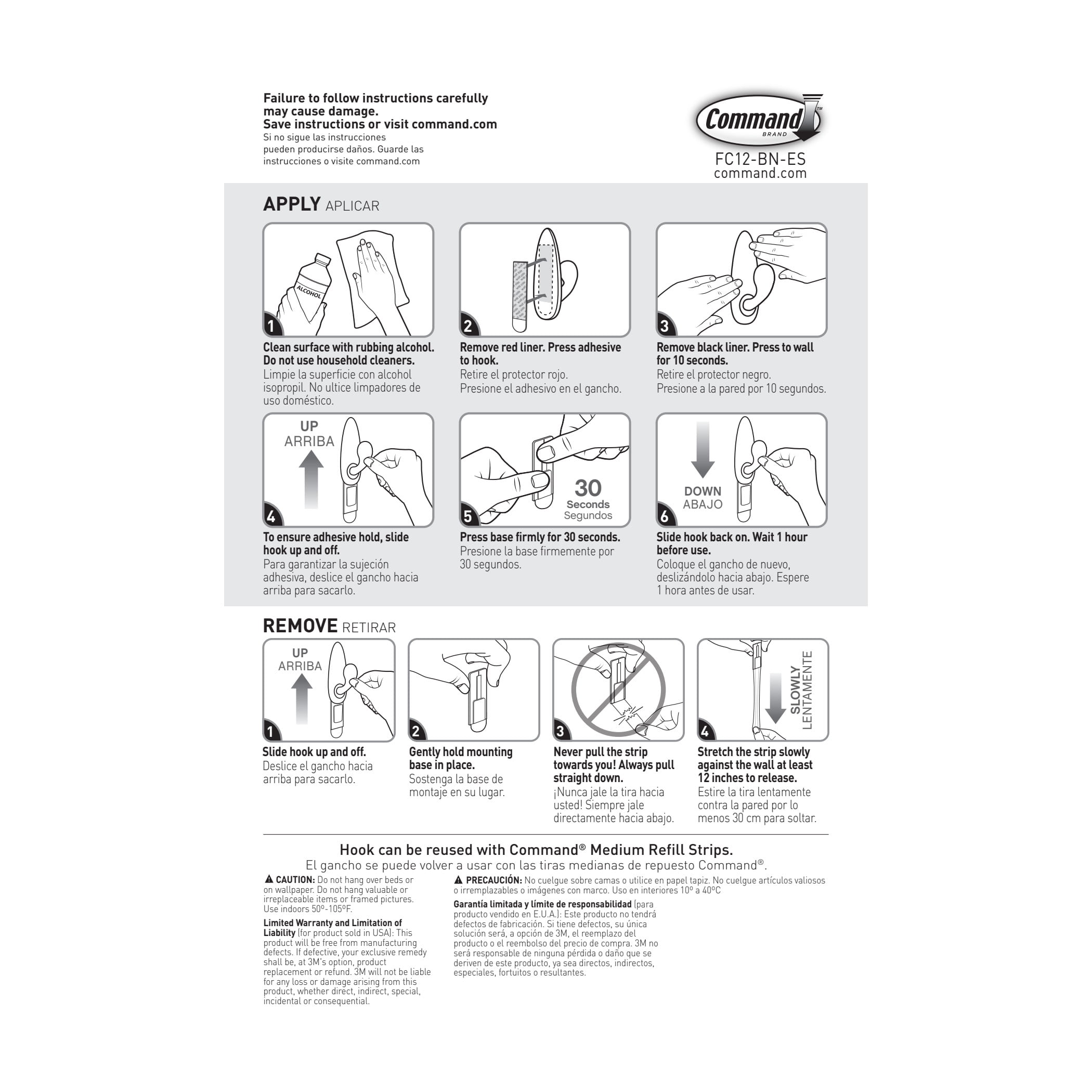 Command Forever Classic Medium Metal Hooks (Silver, 2 Pack, 3 lb Capacity) sxucv
