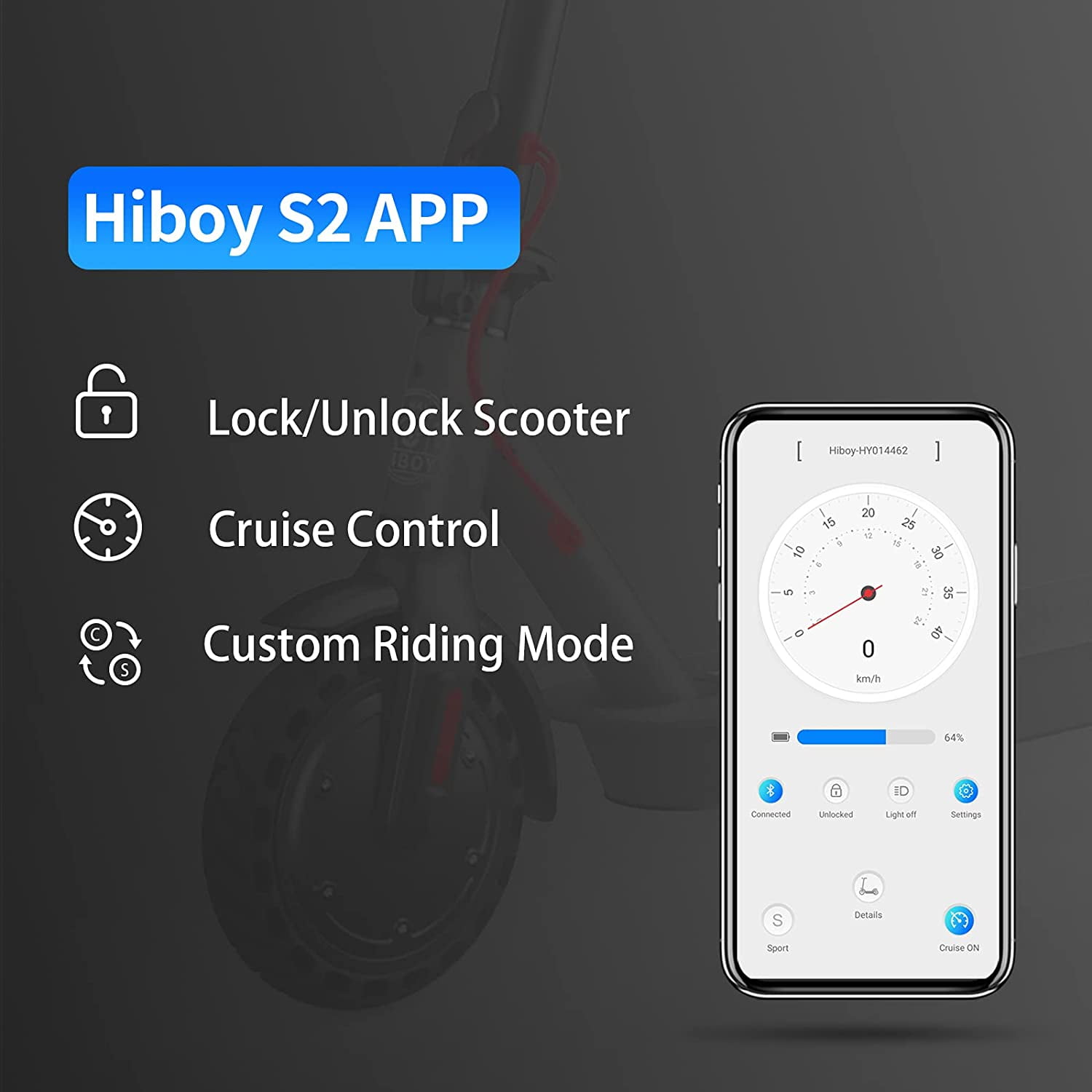 Hiboy S2 Electric Scooter for Adults, Portable Folding Urban Commuter with 350W Motor, 19 MPH Top Speed, 17 Miles Range (Black, 220 lb Capacity) zdtoi