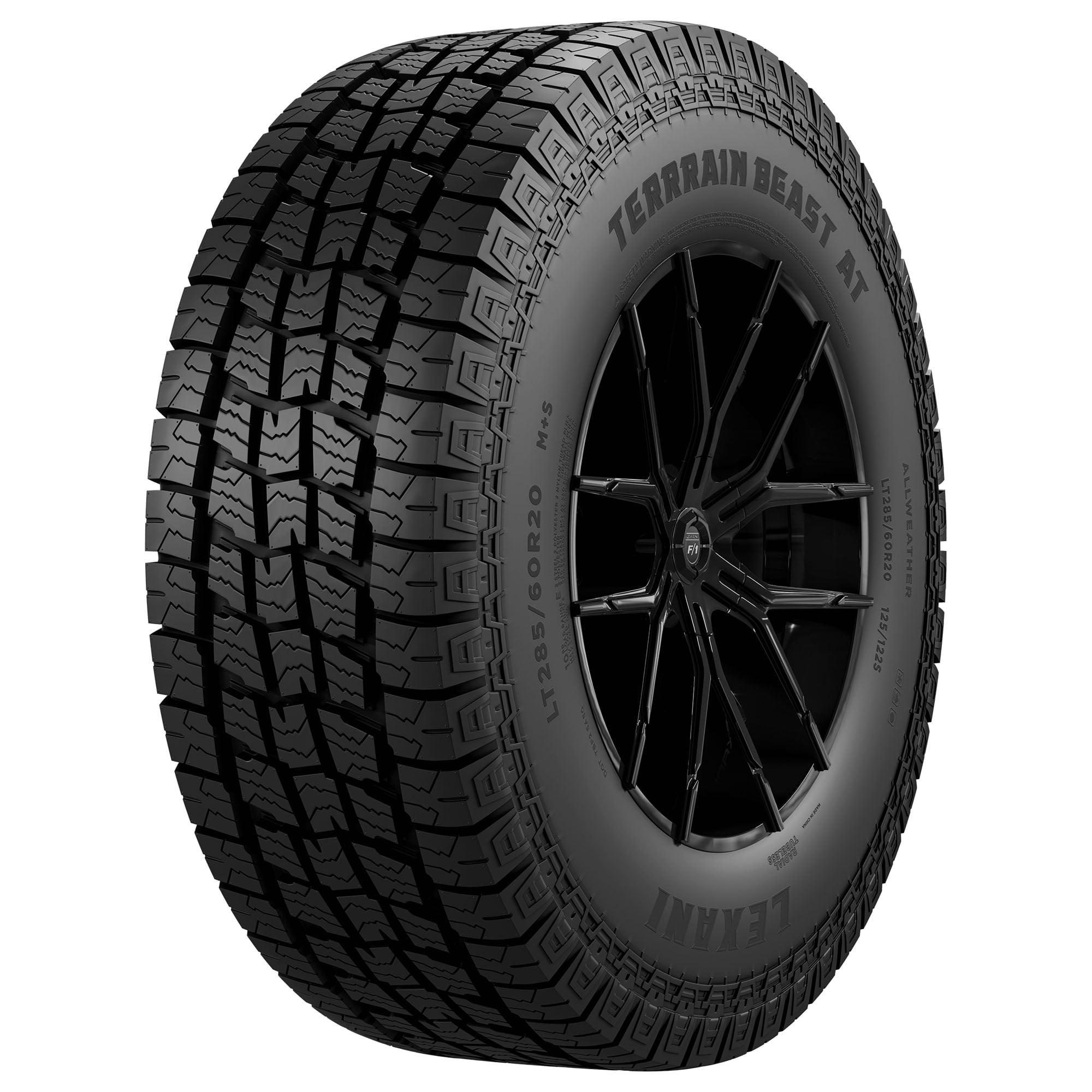 Lexani Terrain Beast AT All-Terrain Light Truck Tire (LT265/70R16, Load Range E) 9g4qz