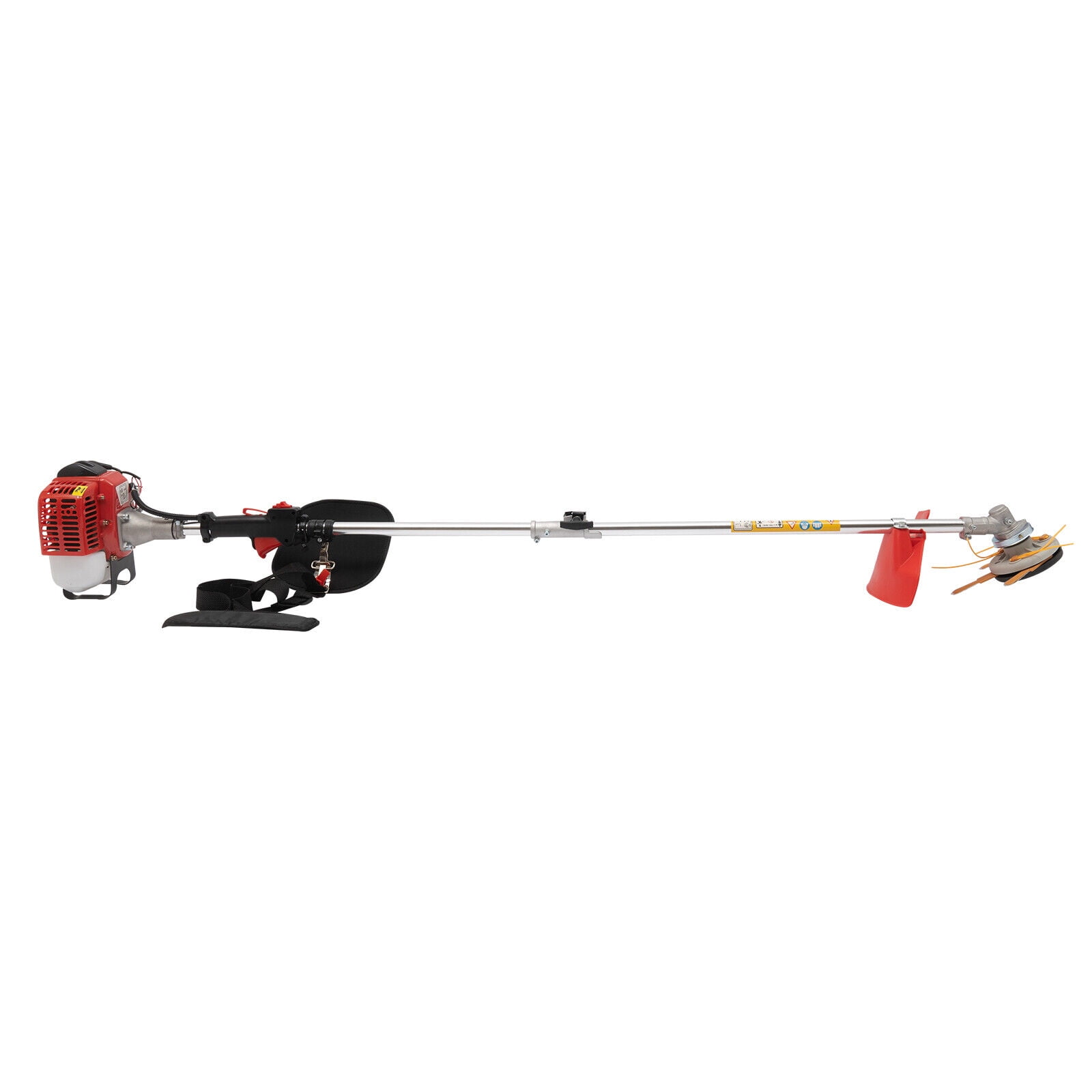Generic 26CC Gas Powered Weed Wacker Trimmer with Dual Blade Heads (Red, 26CC) bx906
