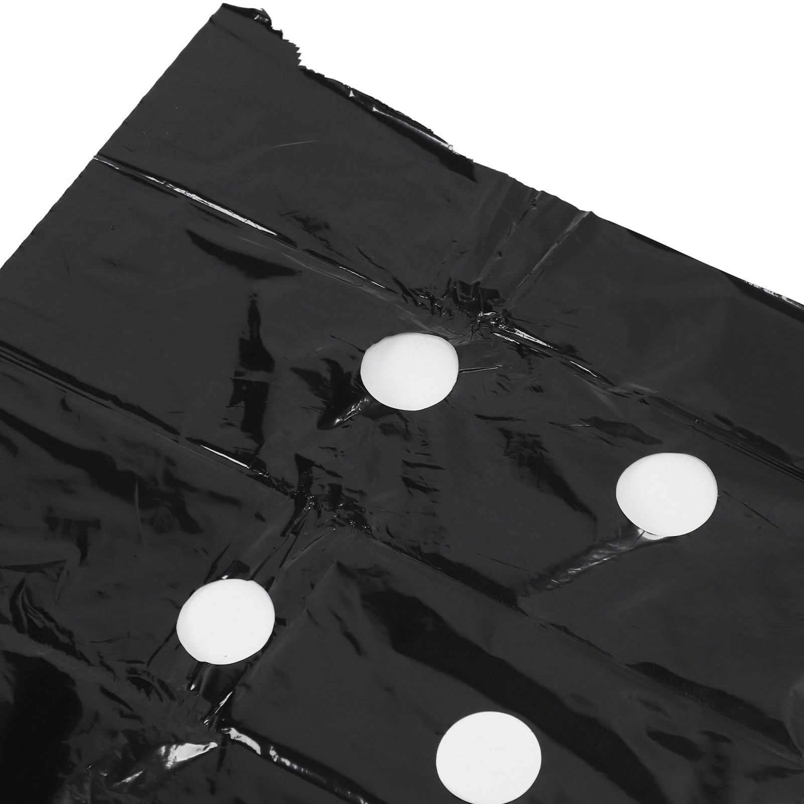 Generic Perforated PE Garden Mulch Film Weed Barrier for Crop Growth (Black, 3.1 ft x 32.8 ft) bkzvt