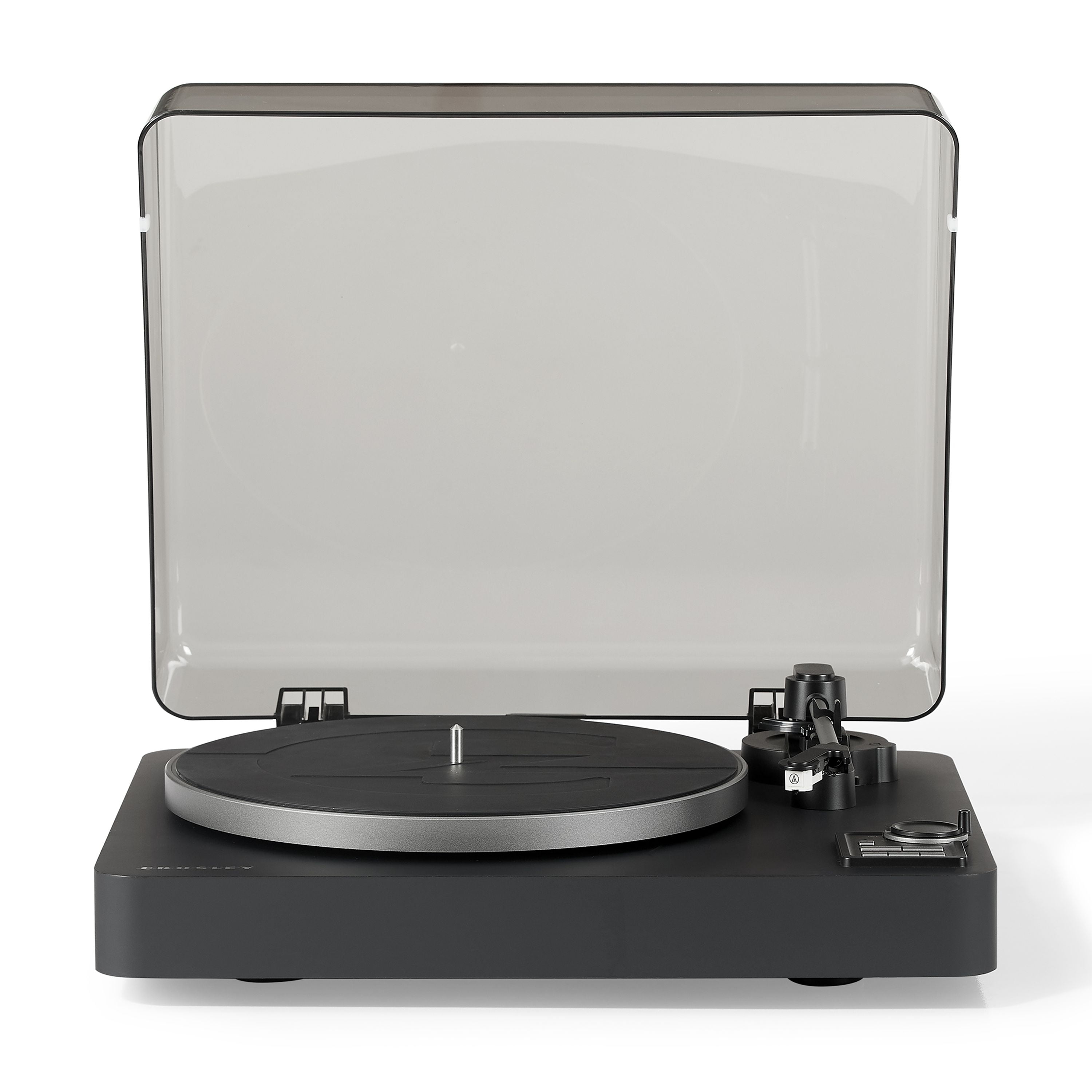 Crosley C300 Fully Automatic Bluetooth Vinyl Record Player (Black, 2-Speed) o8hkg