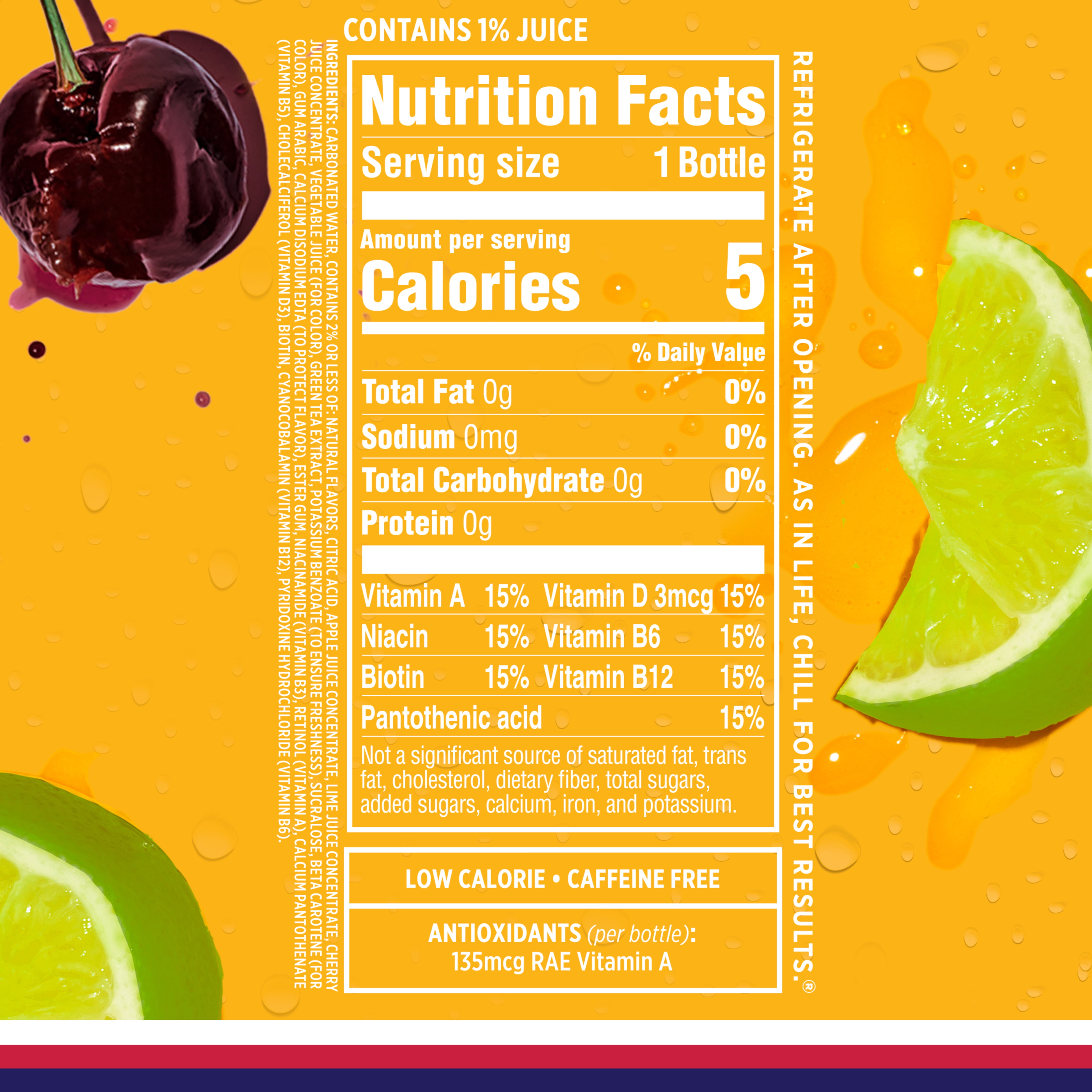 Sparkling Ice Naturally Flavored Sparkling Water, Zero Sugar Refreshing Beverage (Cherry Limeade, 17 fl oz) yi0a6