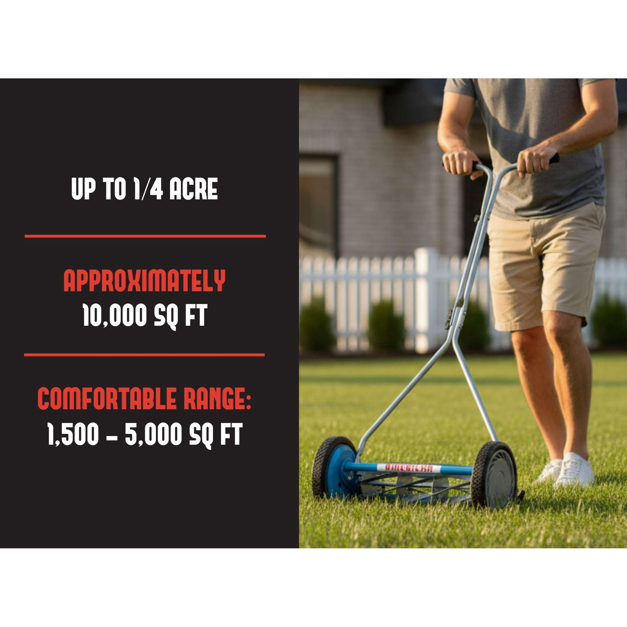 American Lawn Mower 16-Inch 7-Blade Reel Push Lawn Mower with T-Handle and Sharpener (Blue, 16 in) o5j5u