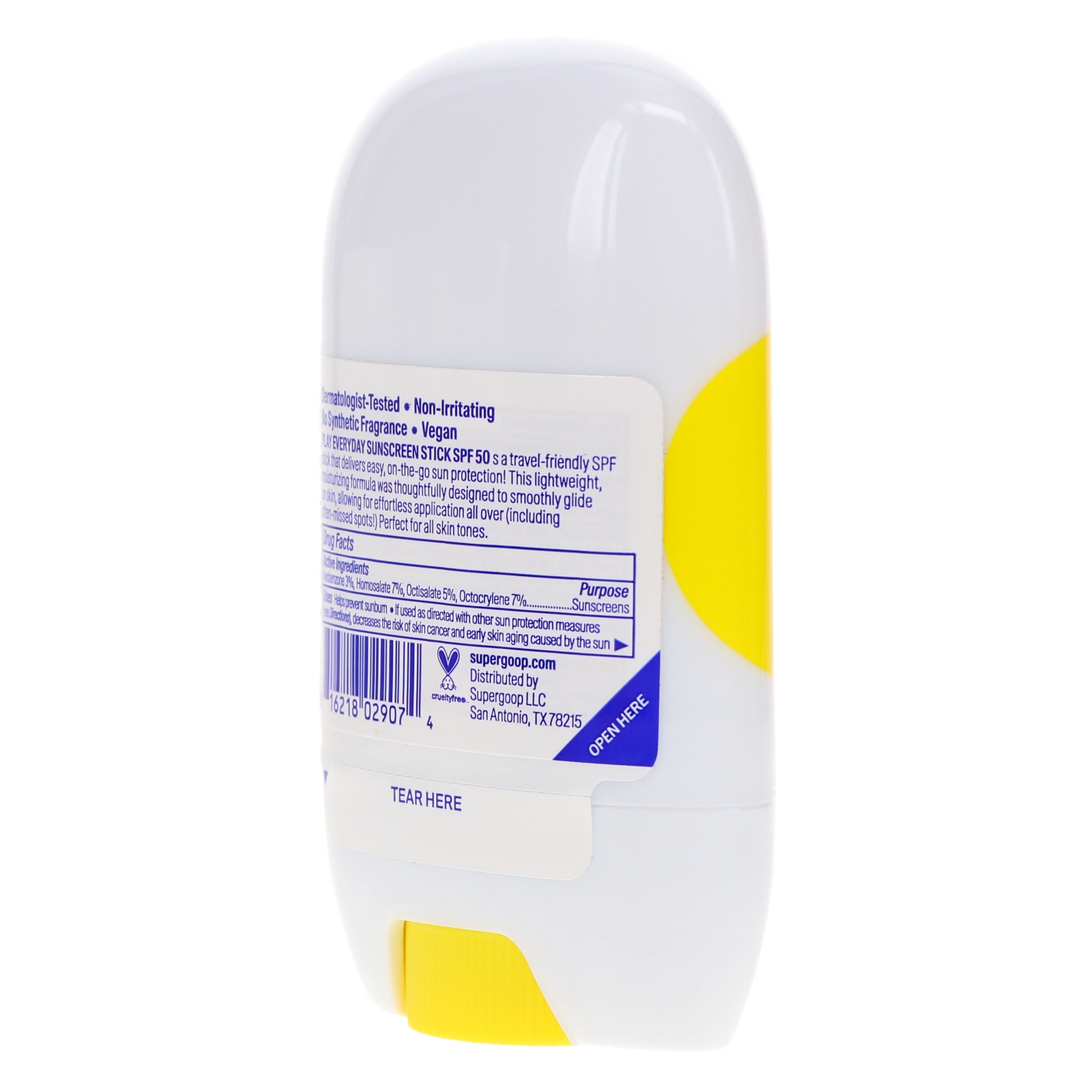 Supergoop! PLAY Everyday Sunscreen Stick SPF 50 Broad Spectrum Sun Protection (1.4 oz) i7qhe