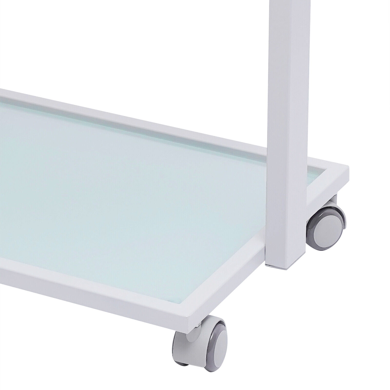 TFCFL Salon Trolley Esthetician Cart with 3-Tier Rolling Storage for Beauty Spa Facial (White) herxk