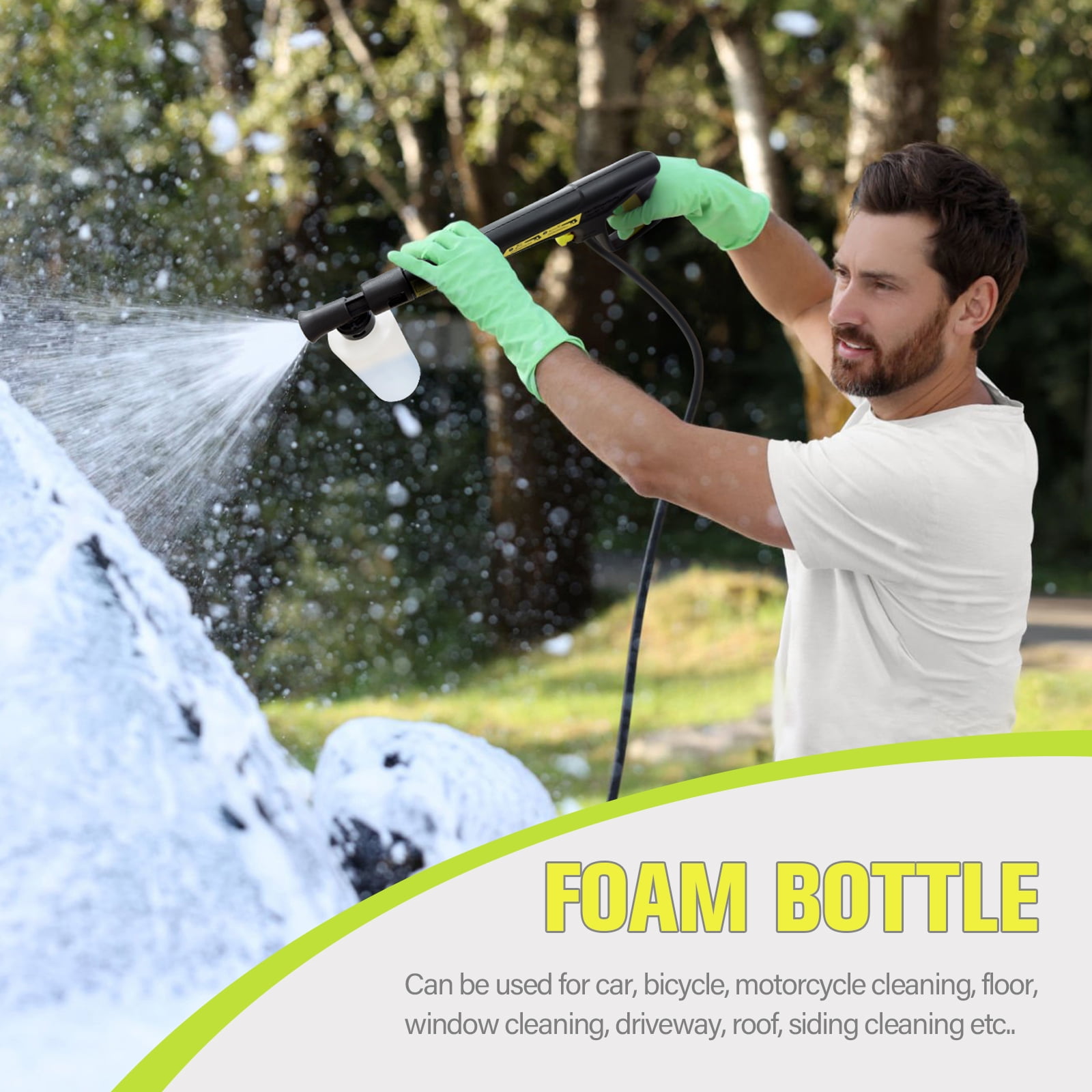 HONDMIN 4200 PSI Electric Pressure Washer, High-Pressure Jet Cleaner with Foam Cannon and 25 ft Hose (4200 PSI, 2 GPM) lky1f