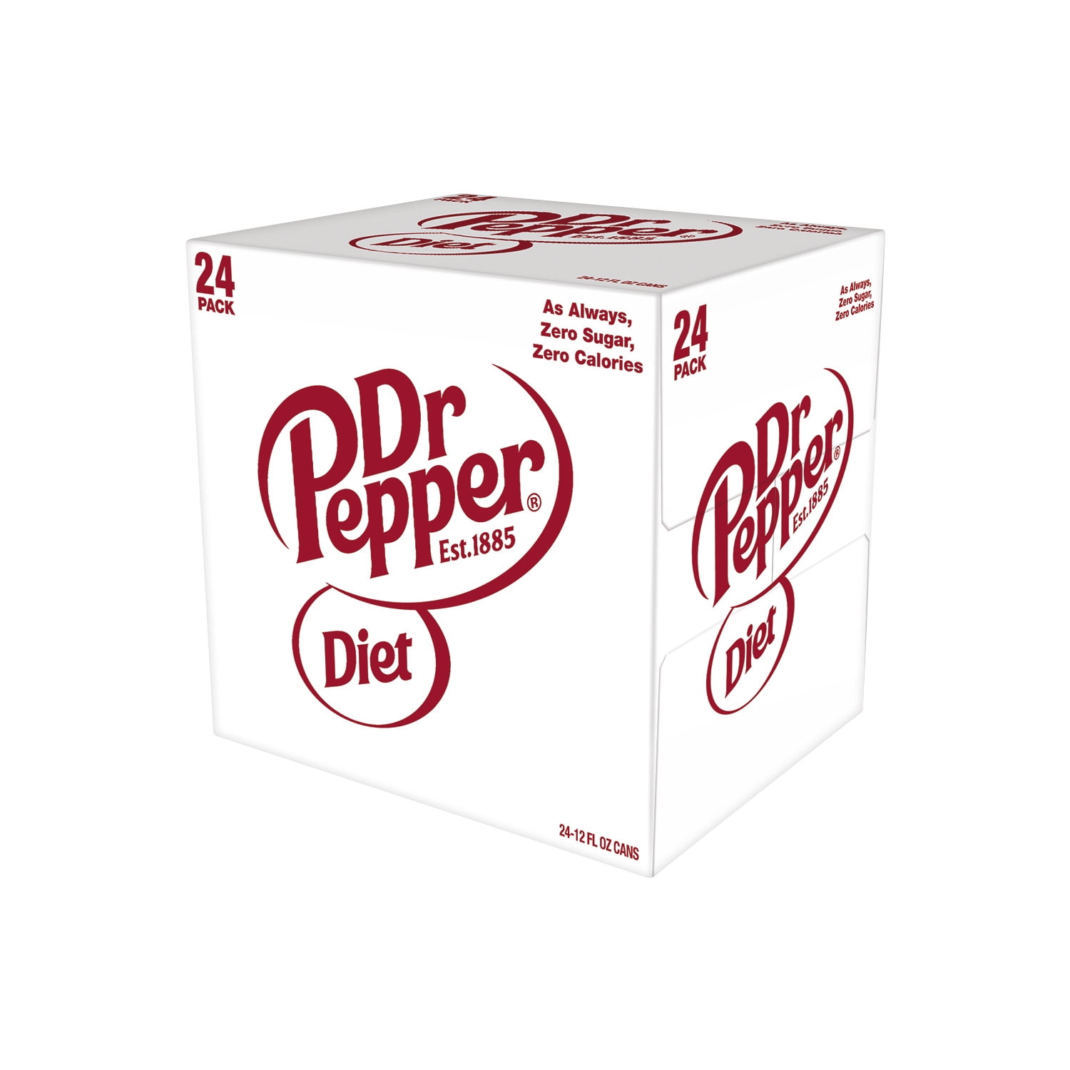 Diet Dr. Pepper Soda Pop (Zero Sugar, 24 Pack, 12 fl oz) zl3c1