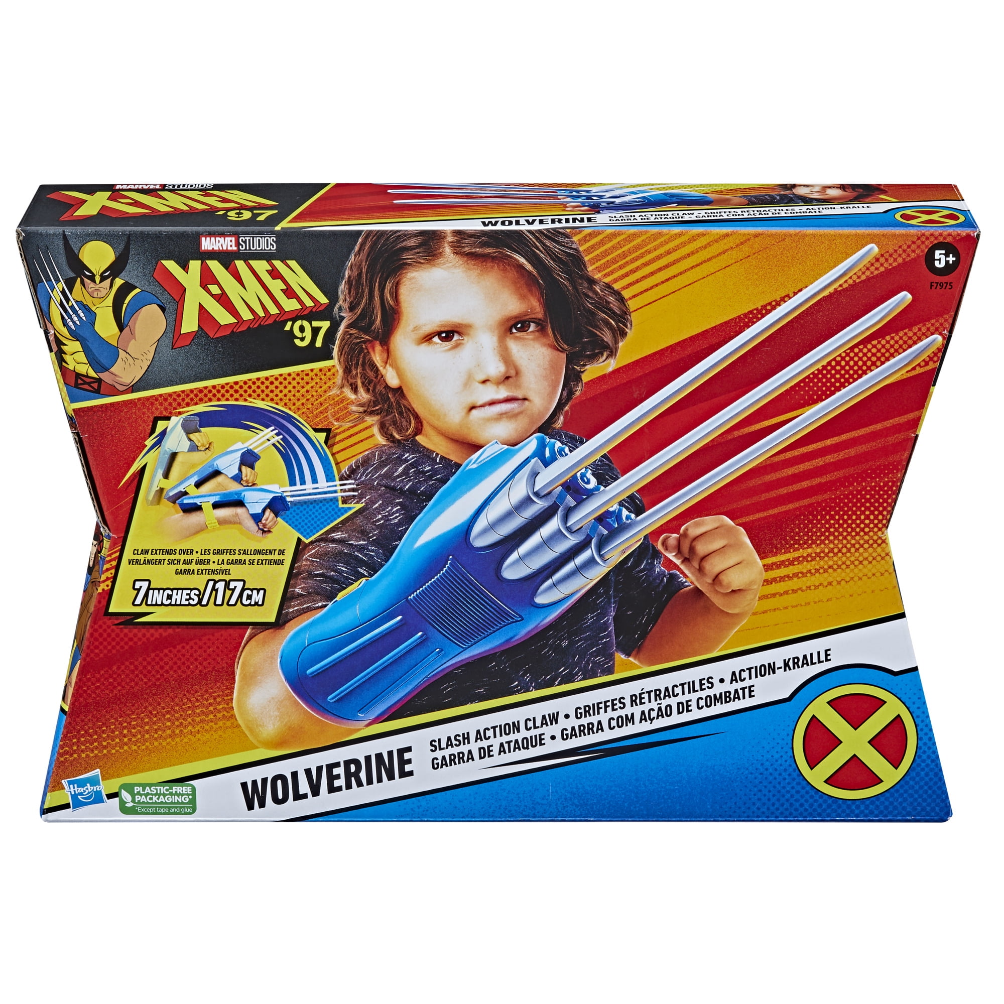 Marvel X-Men '97 Wolverine Slash Action Claw Role Play Toy (Yellow, 7 in) gvos9
