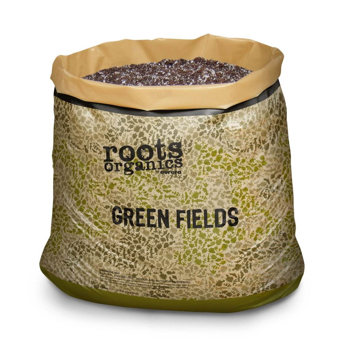 Roots Organics Green Fields Hydroponic Potting Soil Mix (Green, 3 Pack of 10 gal) hjz09