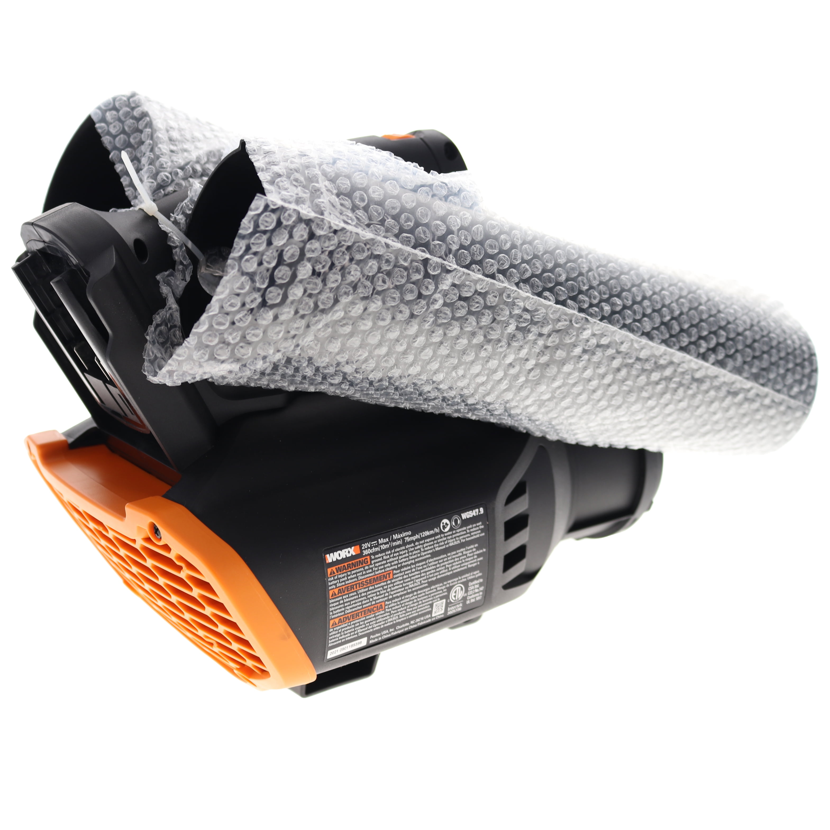 WORX 20V Power Share Cordless Turbine Leaf Blower, 2-Speed High-Velocity Airflow (Bare Tool Only) bc41s