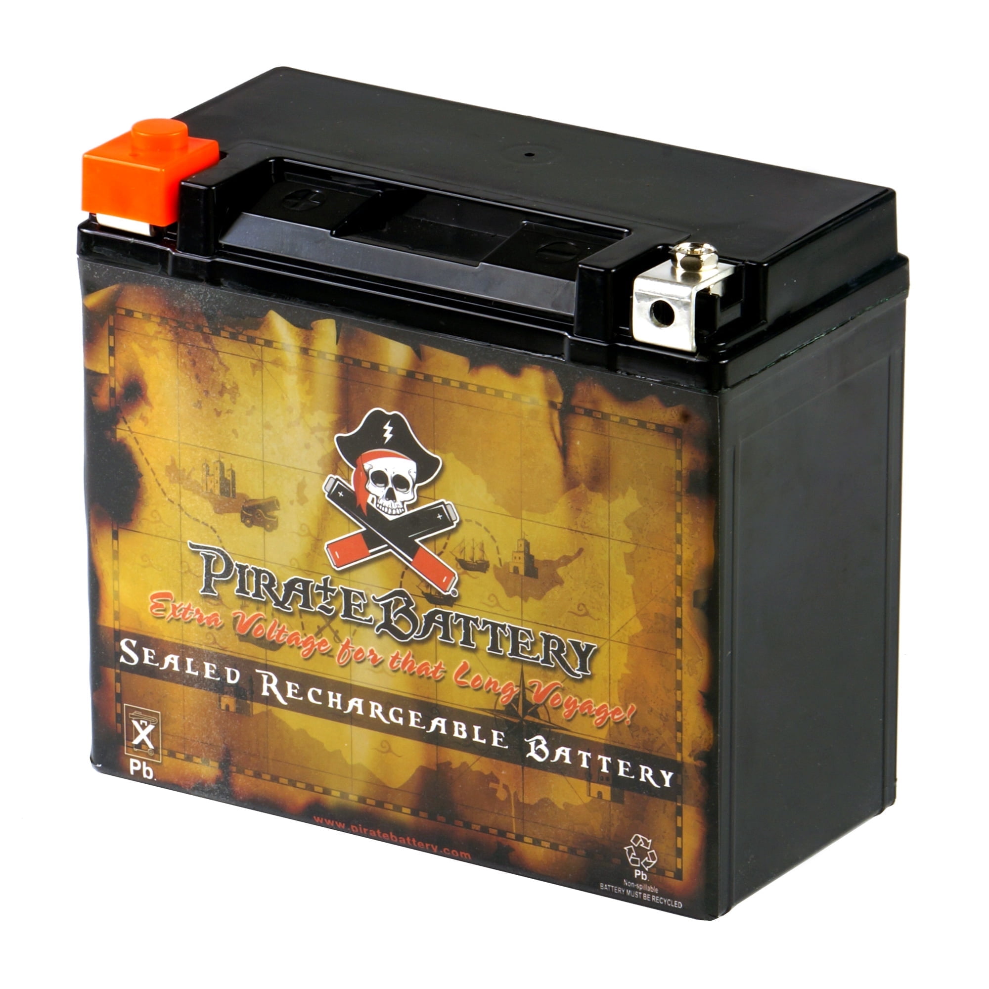 Pirate Battery YTX20-BS Motorcycle Battery for Harley-Davidson Sportster (12V, 18Ah, 270 CCA) 24dhl