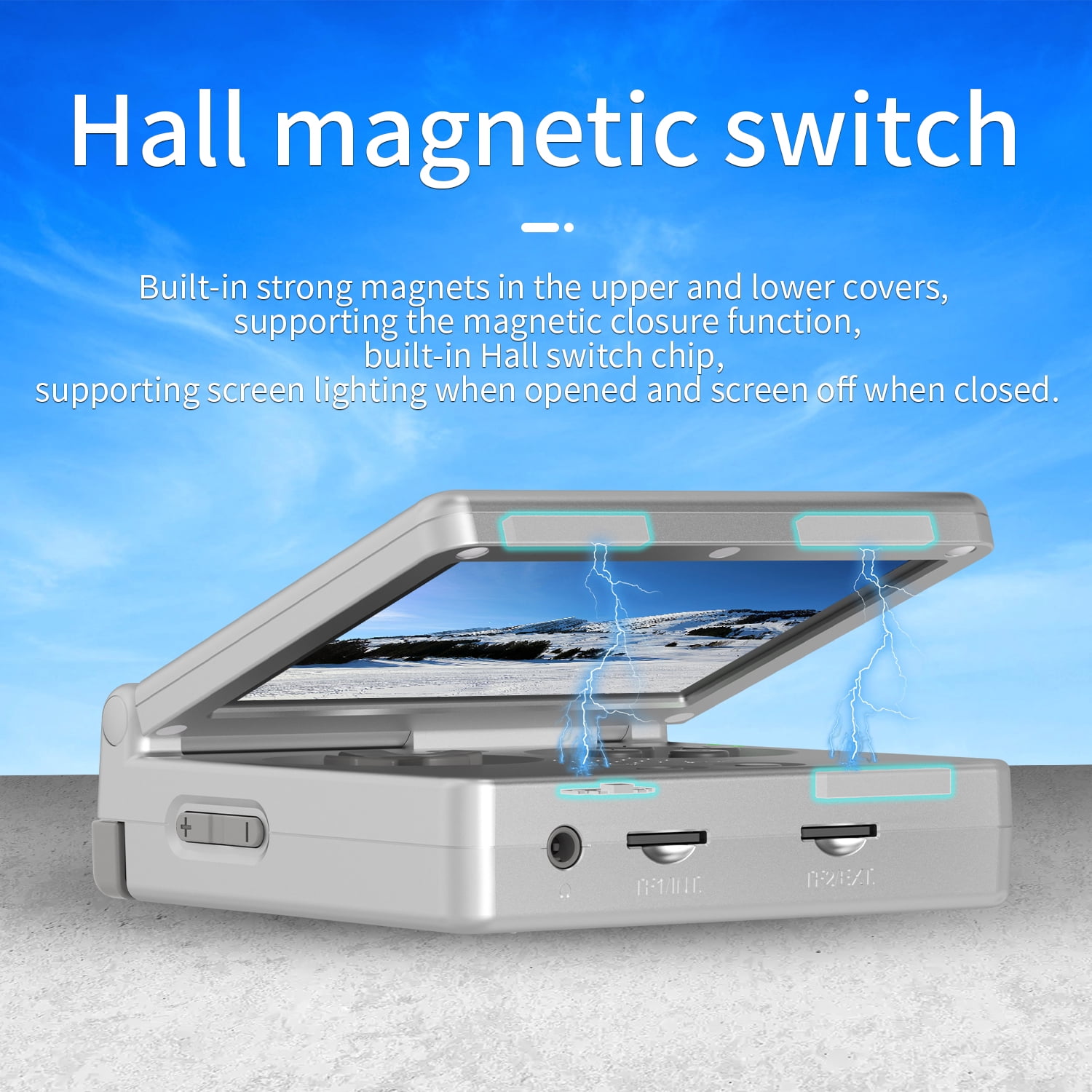 Anbernic RG35XXSP Handheld Game Console, Retro Gaming System with 3.5 in Screen, 5G WiFi, Bluetooth, and TV Output (Silver) lwose