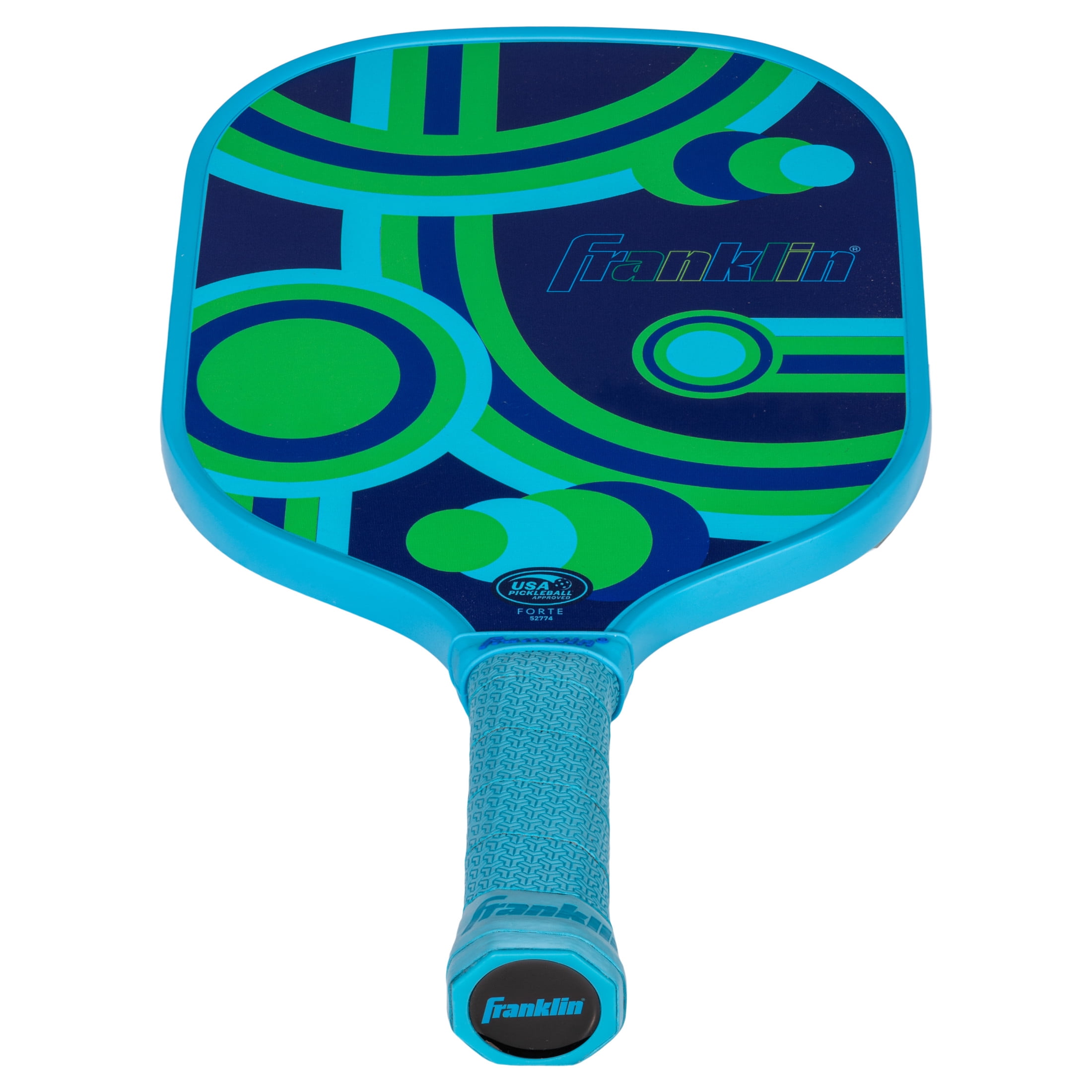 Franklin Sports Kids Pickleball Paddle, Junior Series Lightweight Racket for Youth Players (Blue, 15.7 in x 7.8 in) mfdy0