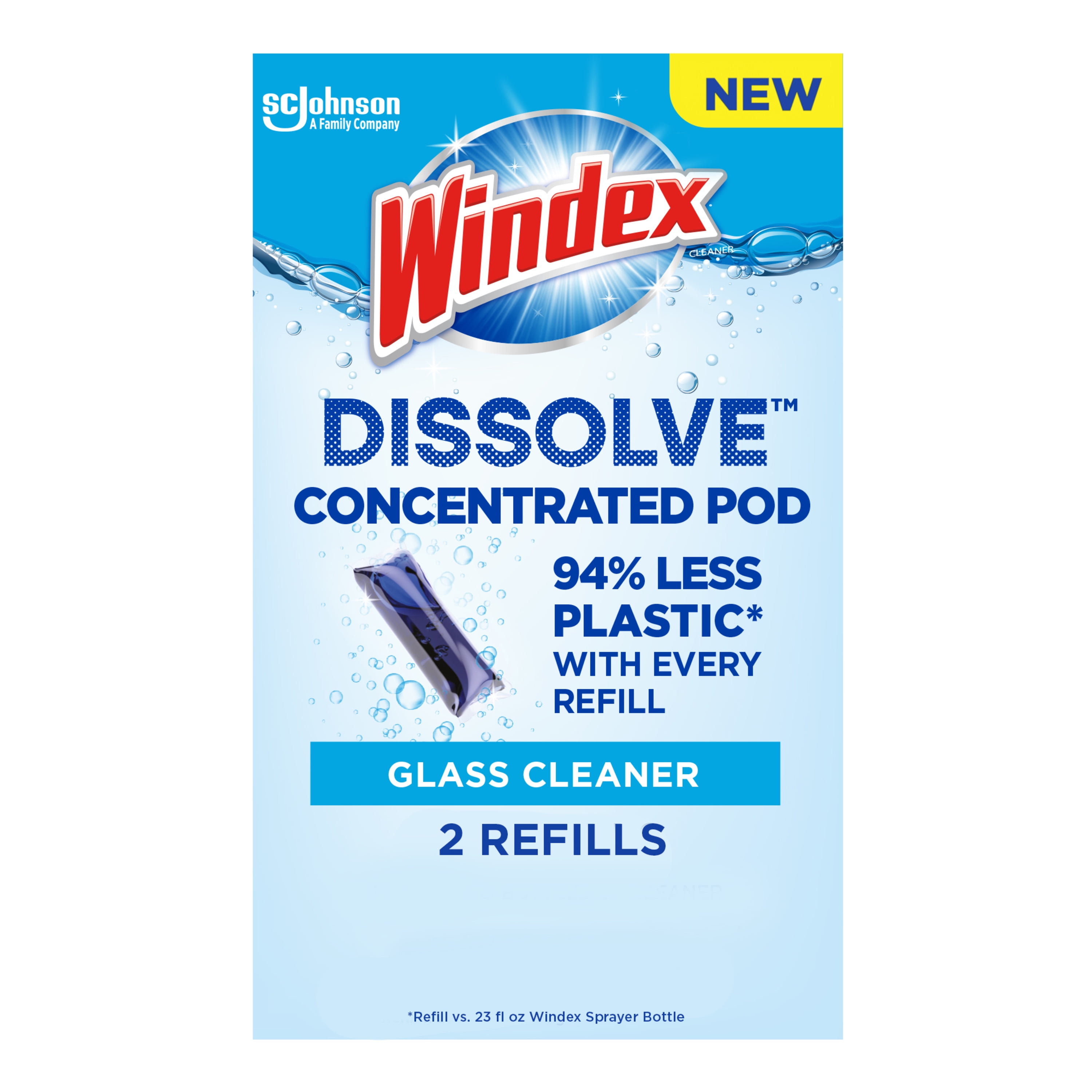 Windex Dissolve Concentrated Glass Cleaner Refill Pods (2 Count) vv8io