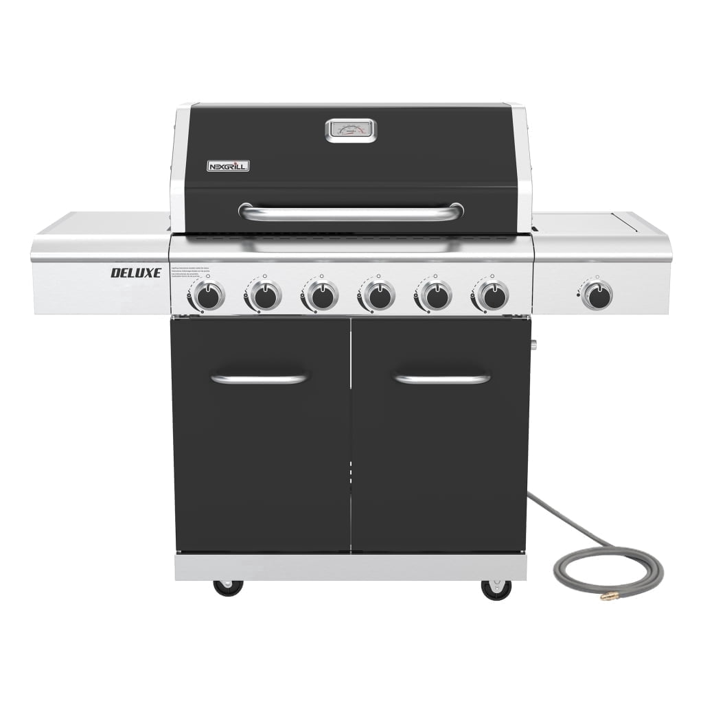 Nexgrill Deluxe 6-Burner Natural Gas Grill with Searing Side Burner and Griddle Insert (Stainless Steel, 775 sq in) mhiq2