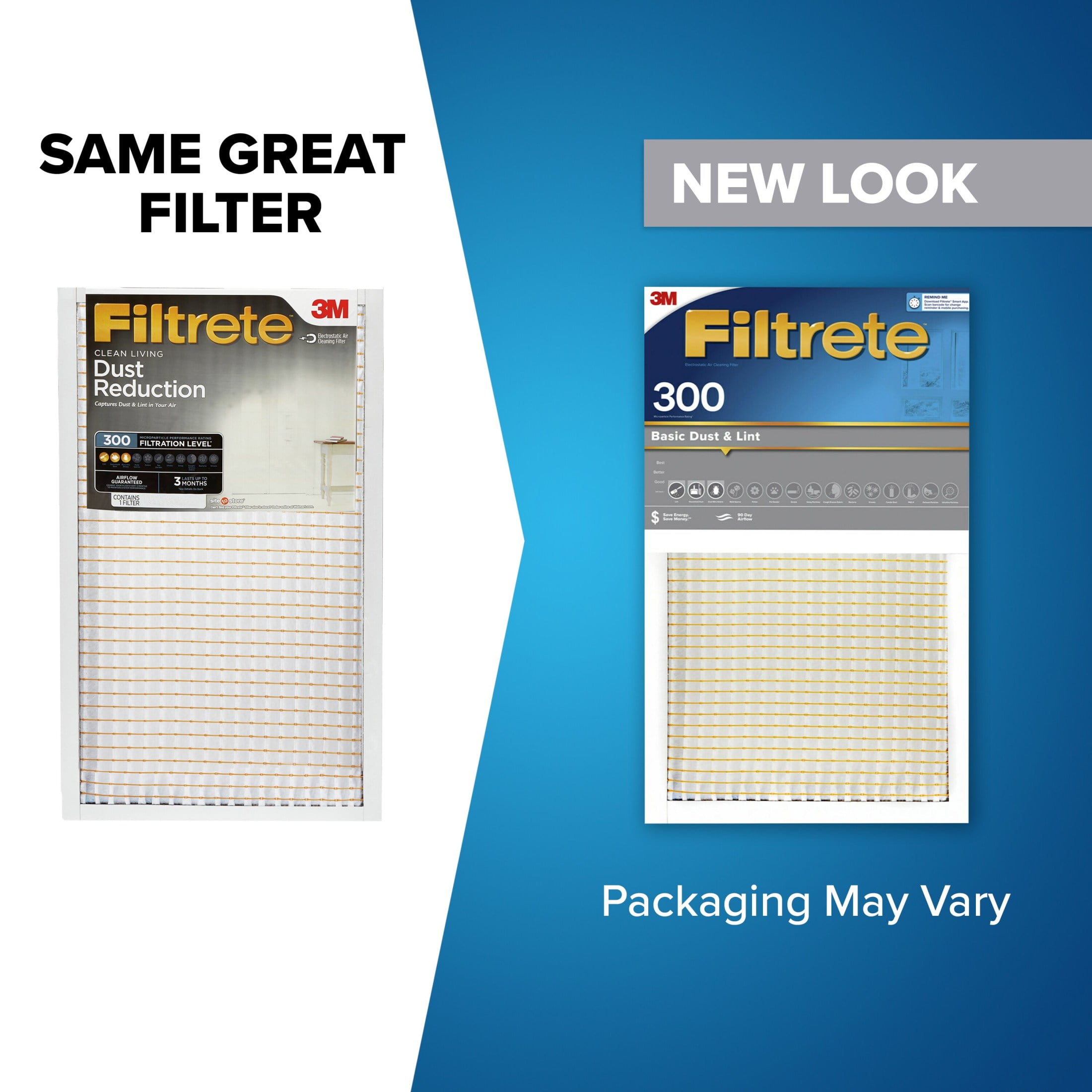 Filtrete 14x20x1 Air Filter, MPR 300 MERV 5, HVAC Dust Reduction (14 in x 20 in x 1 in, 1 Pack) jr019