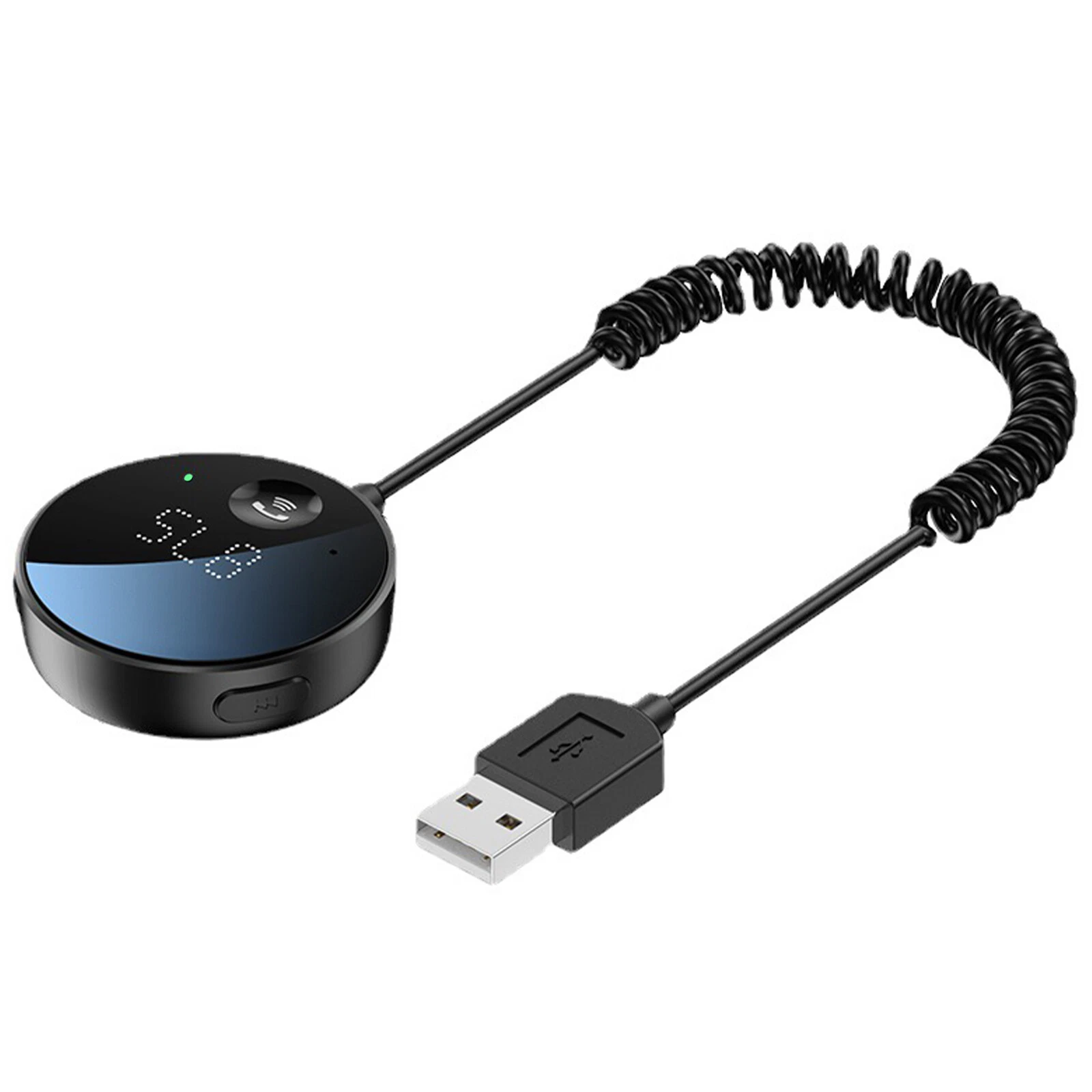 Rhea Bluetooth 5.0 Wireless Car FM Transmitter Aux Stereo Audio Receiver Adapter (Black, 1 Pack) kc9lb