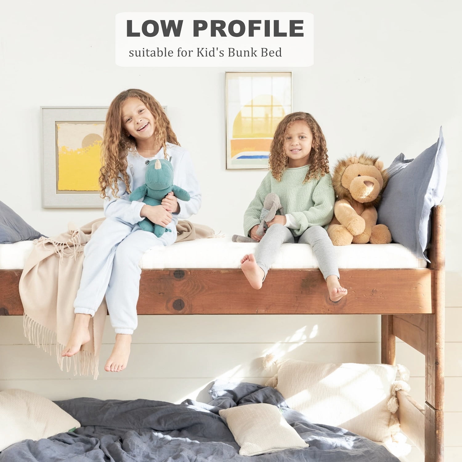 Beddle Full Mattress (6 in Medium Firm Gel Memory Foam, White, 54 in x 75 in) v30b0
