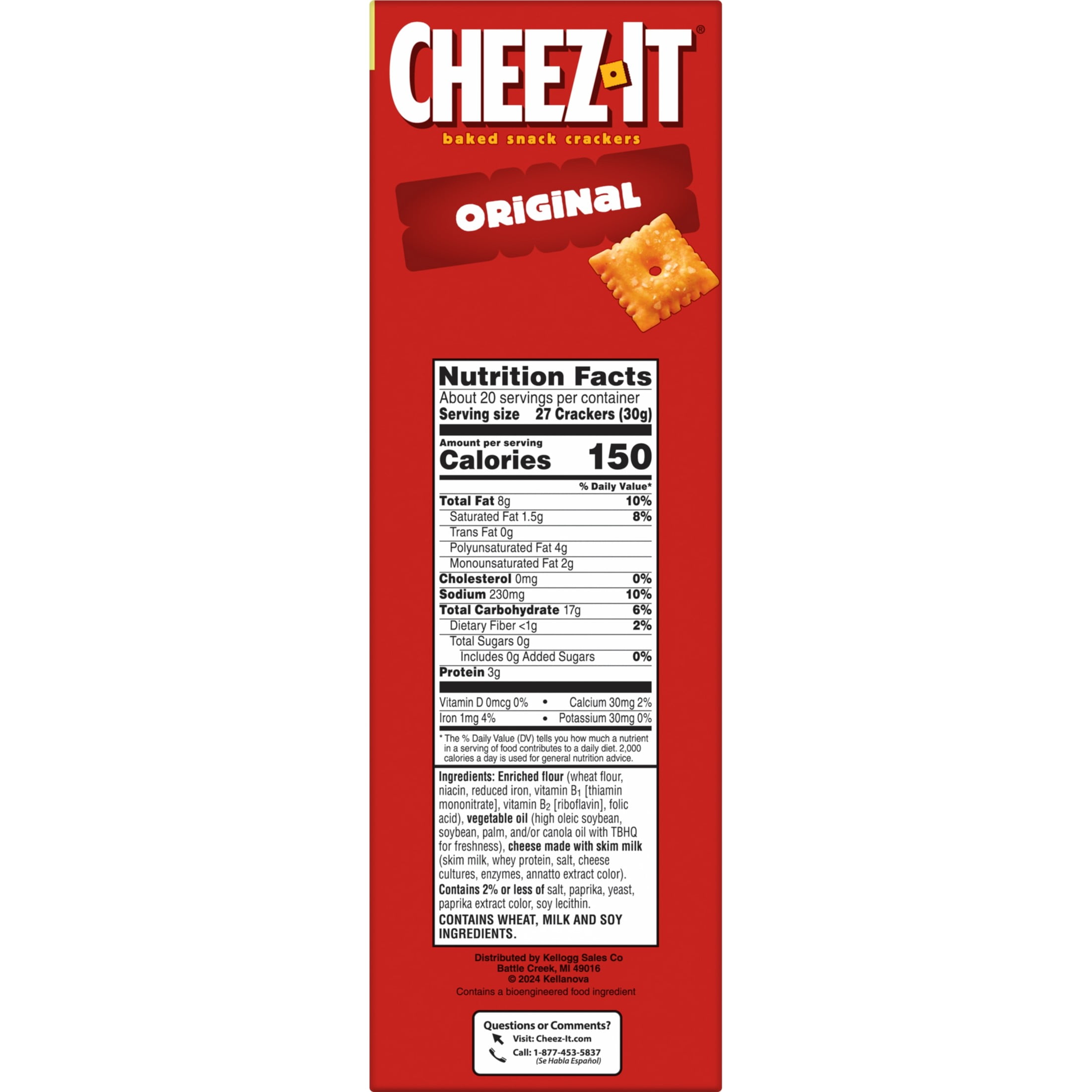 Cheez-It Original Baked Snack Crackers (21 oz) go40y
