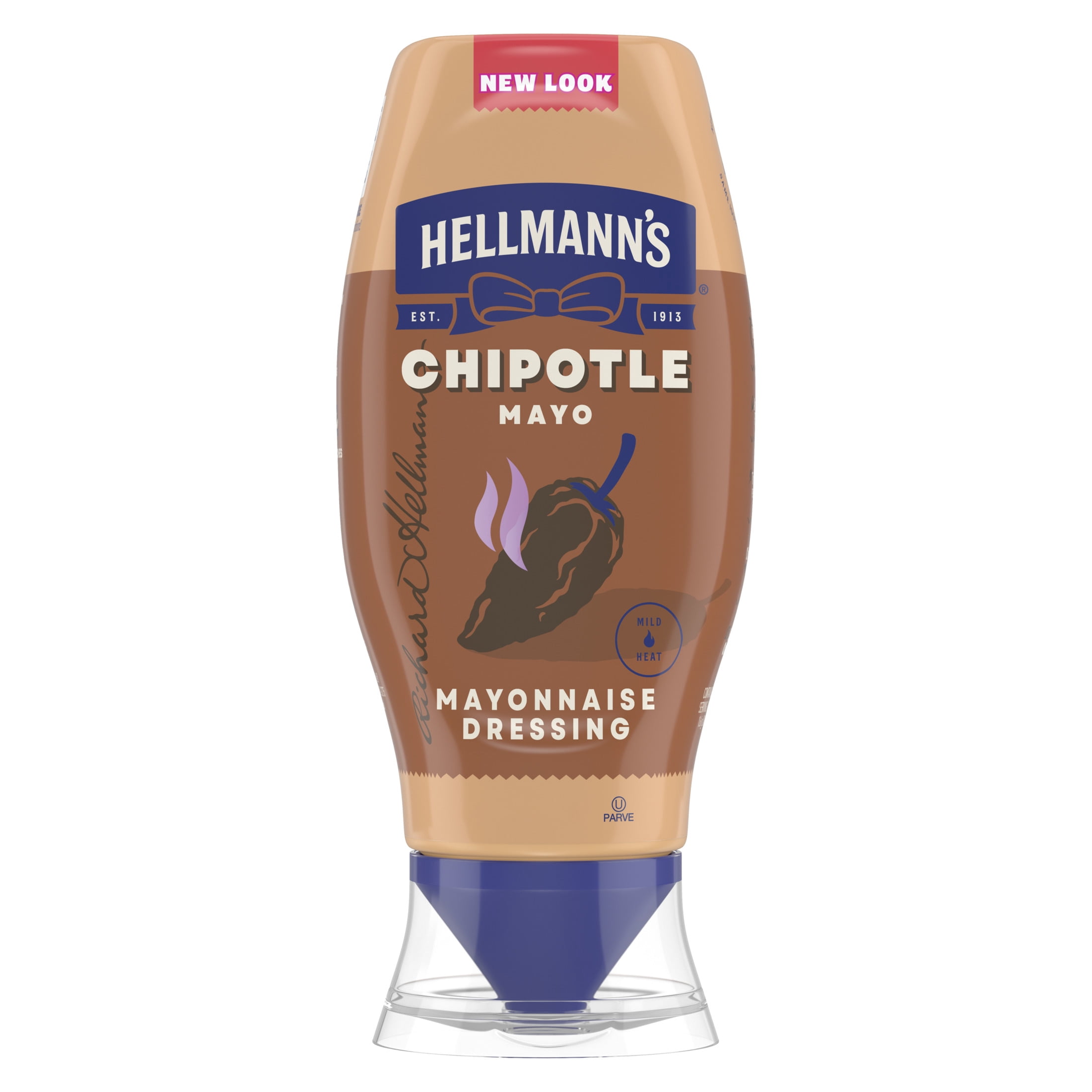 Hellmann's Mild Chipotle Mayonnaise Dressing, Smoky Flavor Sauce (11.5 fl oz) 2f9wr