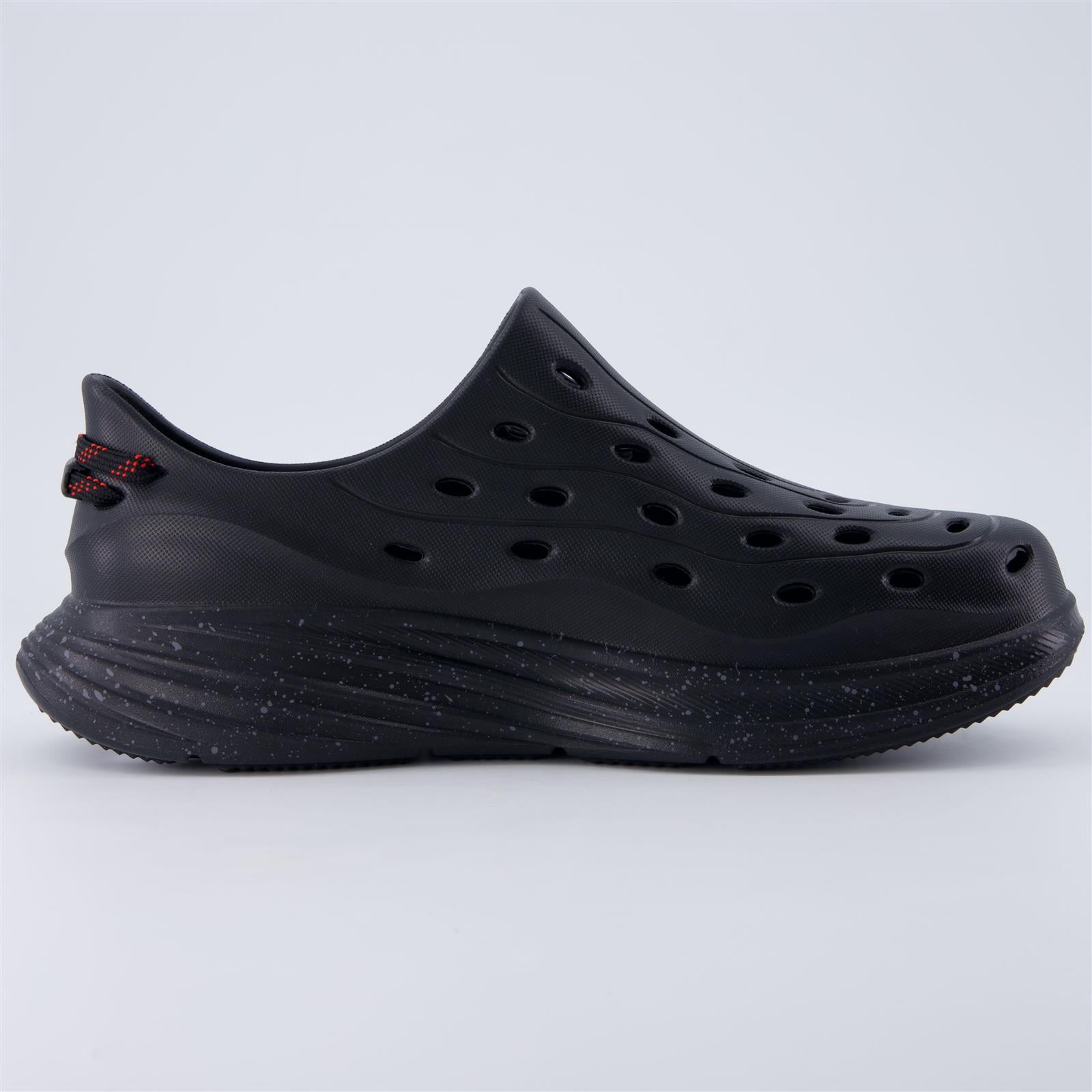 Cushionaire Fuel EVA Recovery Shoes for Men, Lightweight Waterproof Slip-On Sandals with Cushioned Footbed (Black) yyh4i