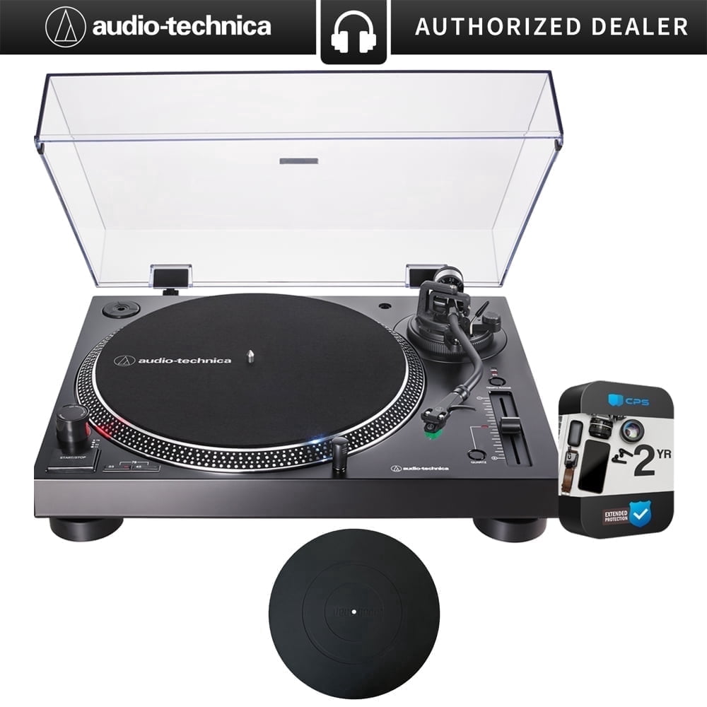 Audio-Technica AT-LP120XUSB-BK Direct-Drive Turntable with USB Output and Silicone Platter Mat (Black, 12 in) 1l2y1