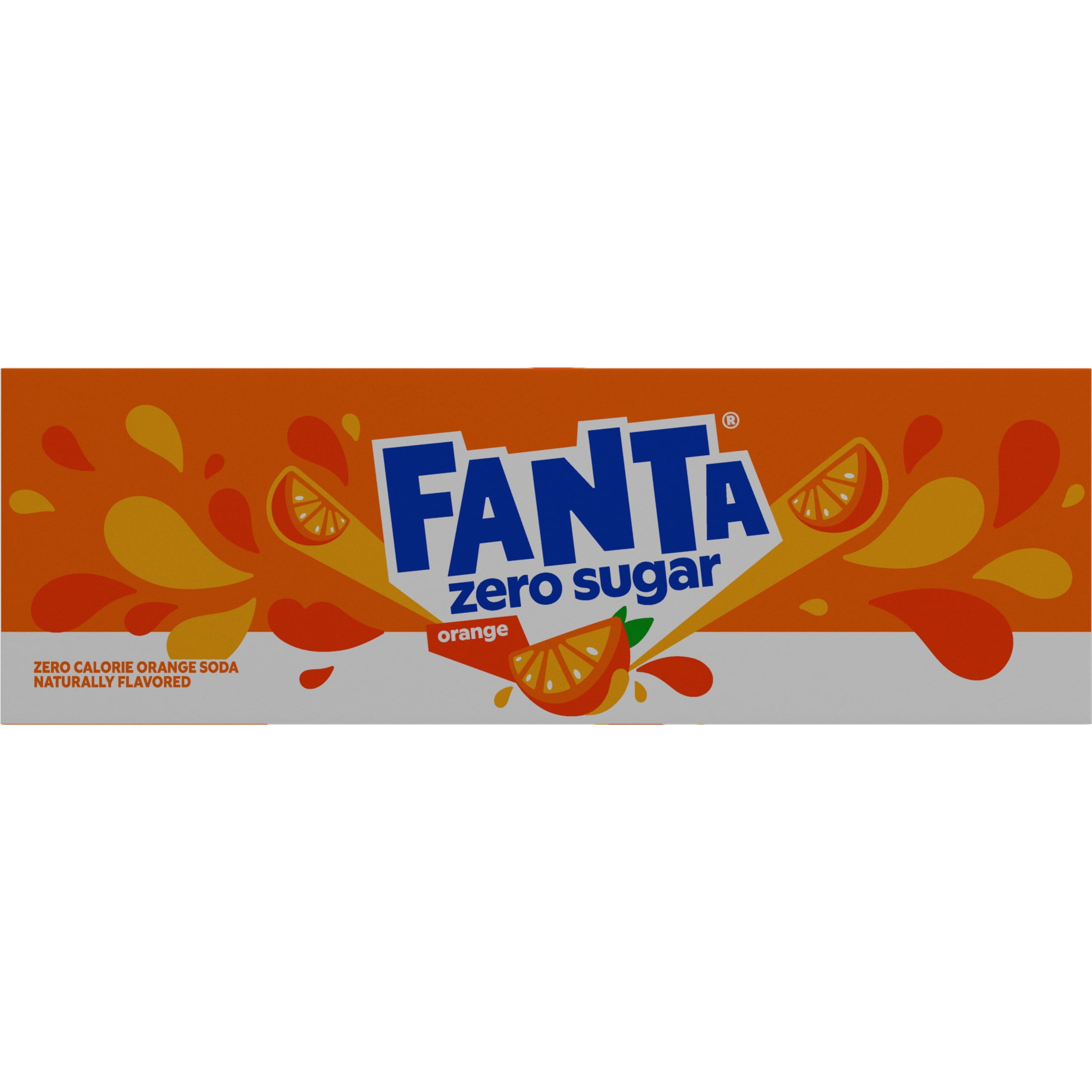 Fanta Zero Sugar Orange Soda, Refreshing Fruit Flavored Soft Drink (Orange, 12 fl oz, 12 Pack) pvm87