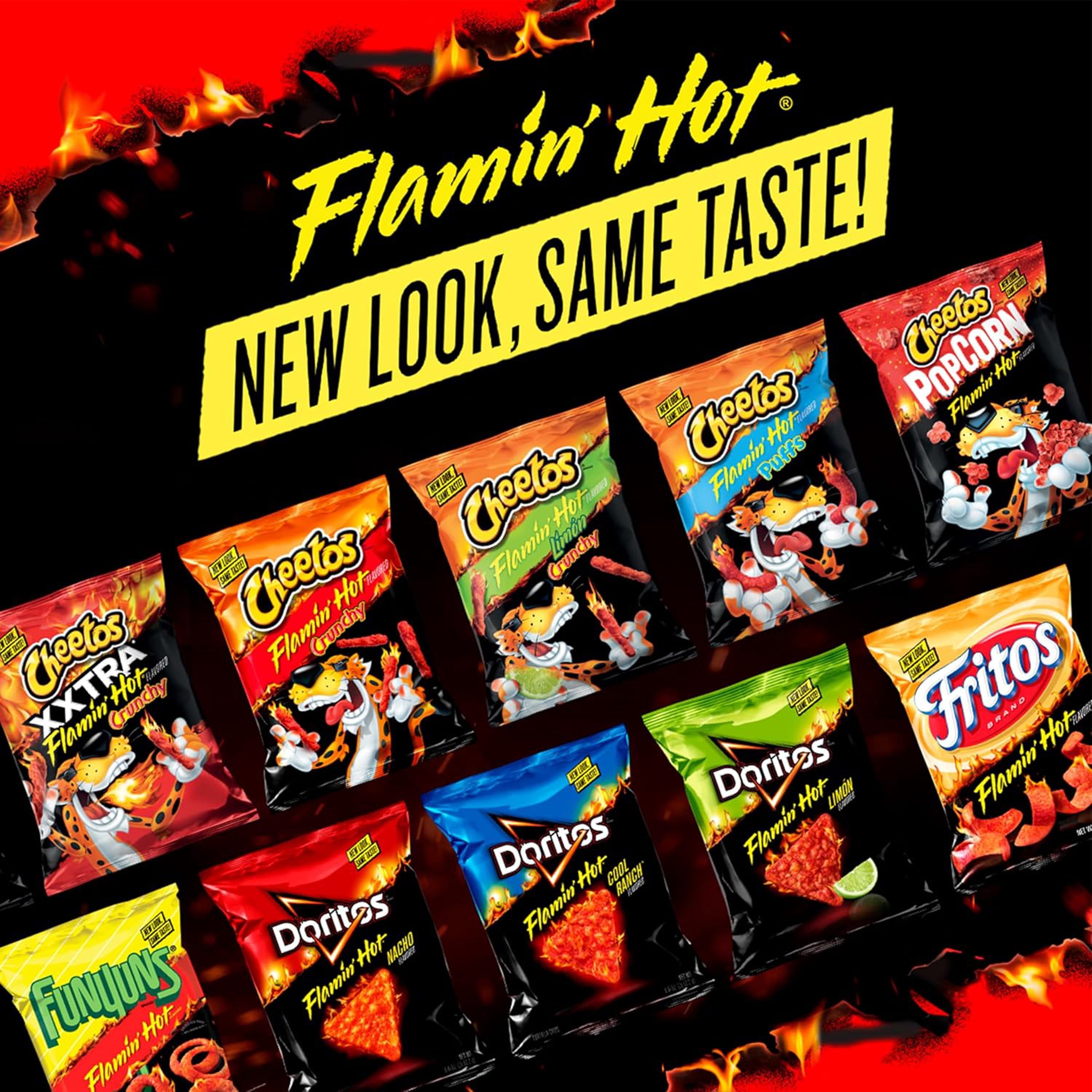 Doritos Flamin' Hot Cool Ranch Tortilla Chips, Bold Spicy Flavor (9.25 oz) 84rwi
