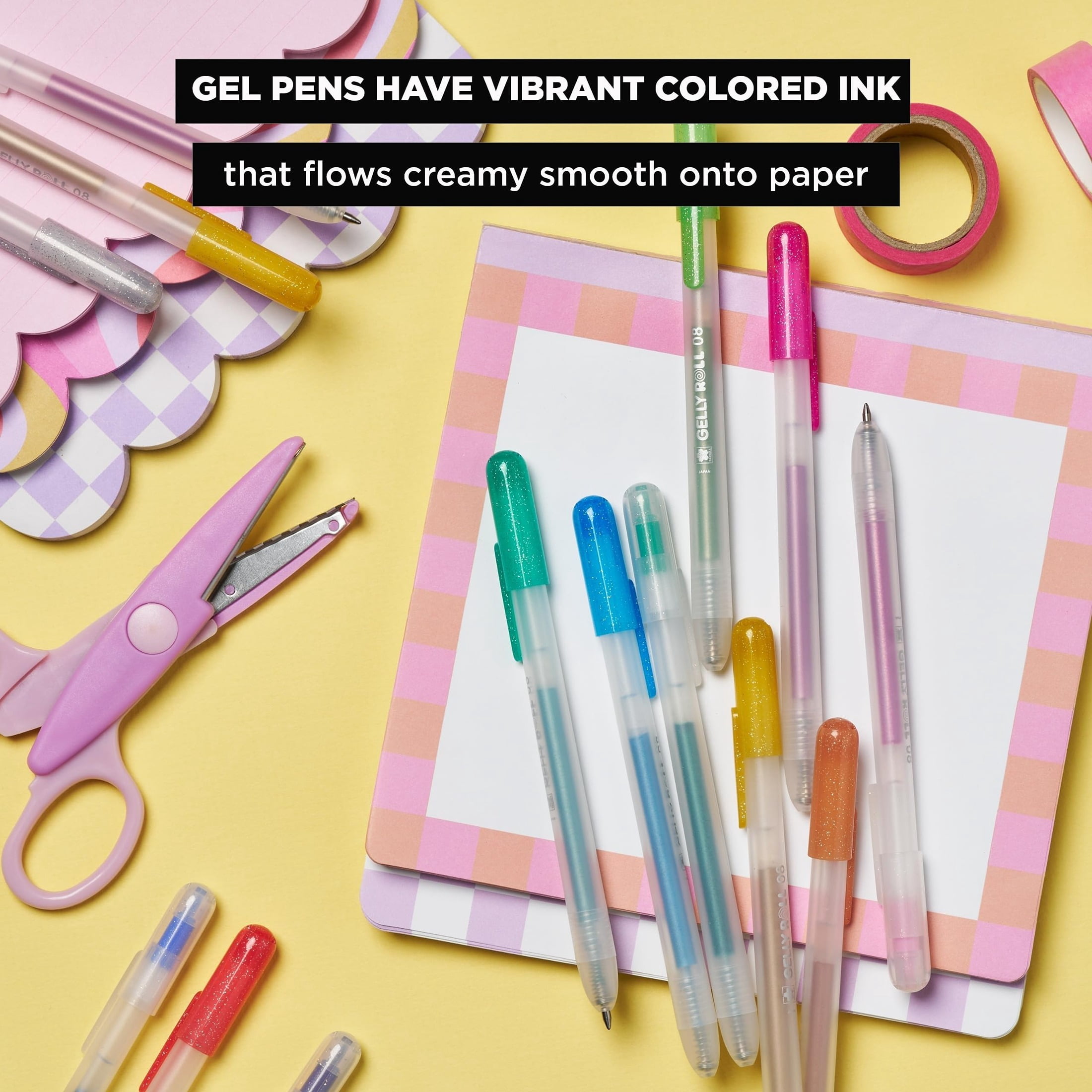 Sakura Gelly Roll Retractable Gel Pens Sparkle Set, Smooth Ink Flow for Journaling and Art (Assorted Colors, 10 Pack) d6doh - Image 4
