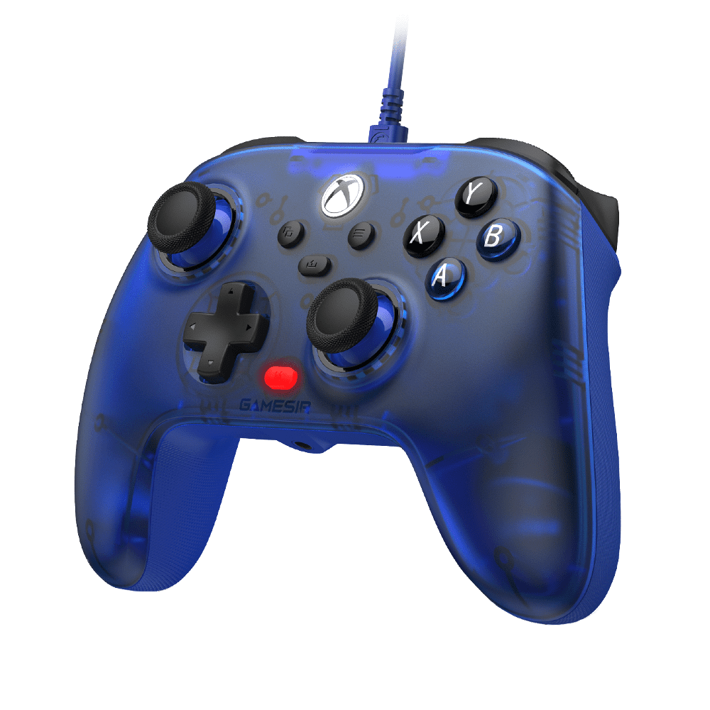 GameSir T7 Wired Controller with Hall Effect Anti-Drift Sticks and Precision Triggers for Xbox Series X|S, Xbox One & PC (Blue, 1 Count) h1m6c