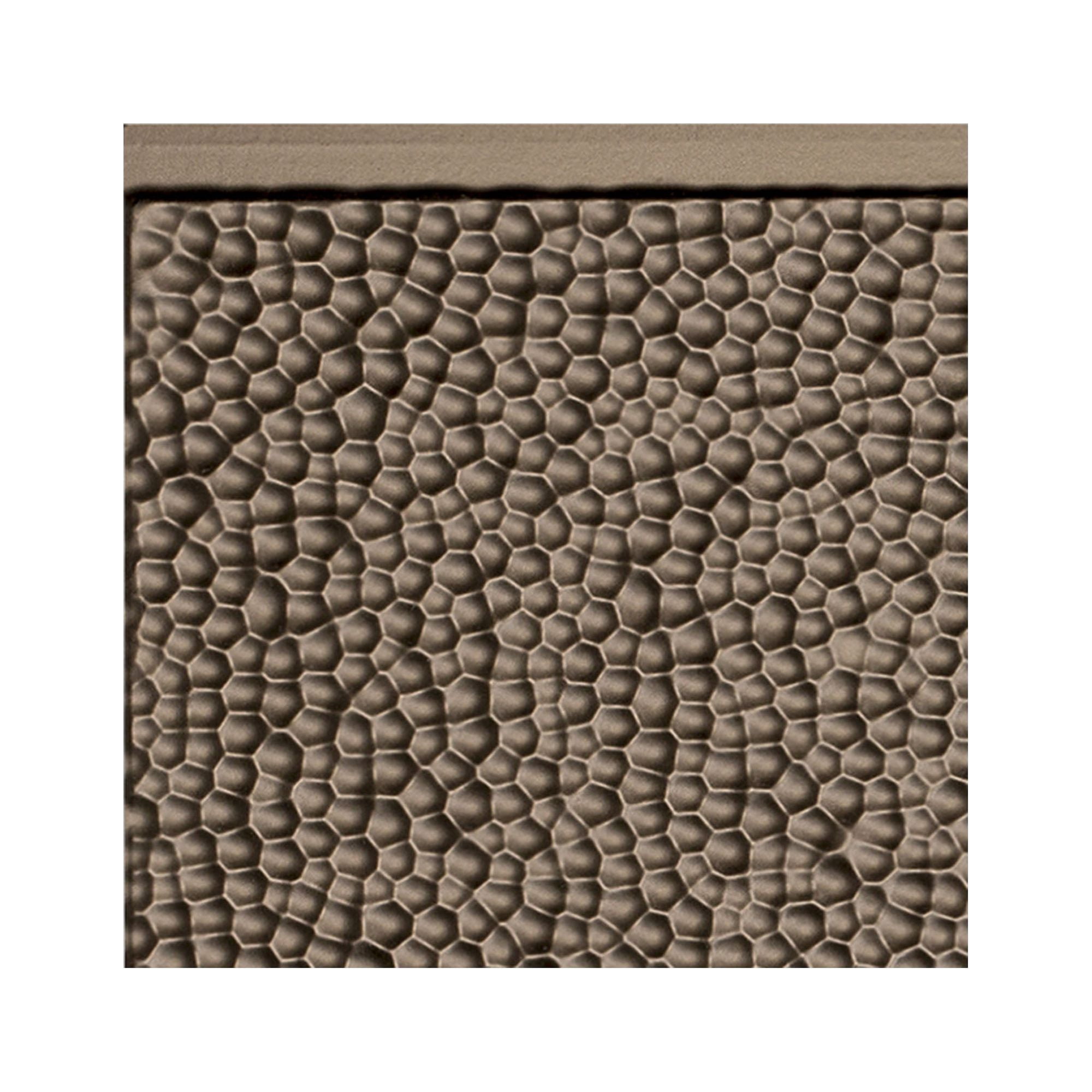Fasade Hammered Decorative Vinyl Backsplash Panel (Argent Bronze, 6 in x 6 in Sample) pfnha - Image 2