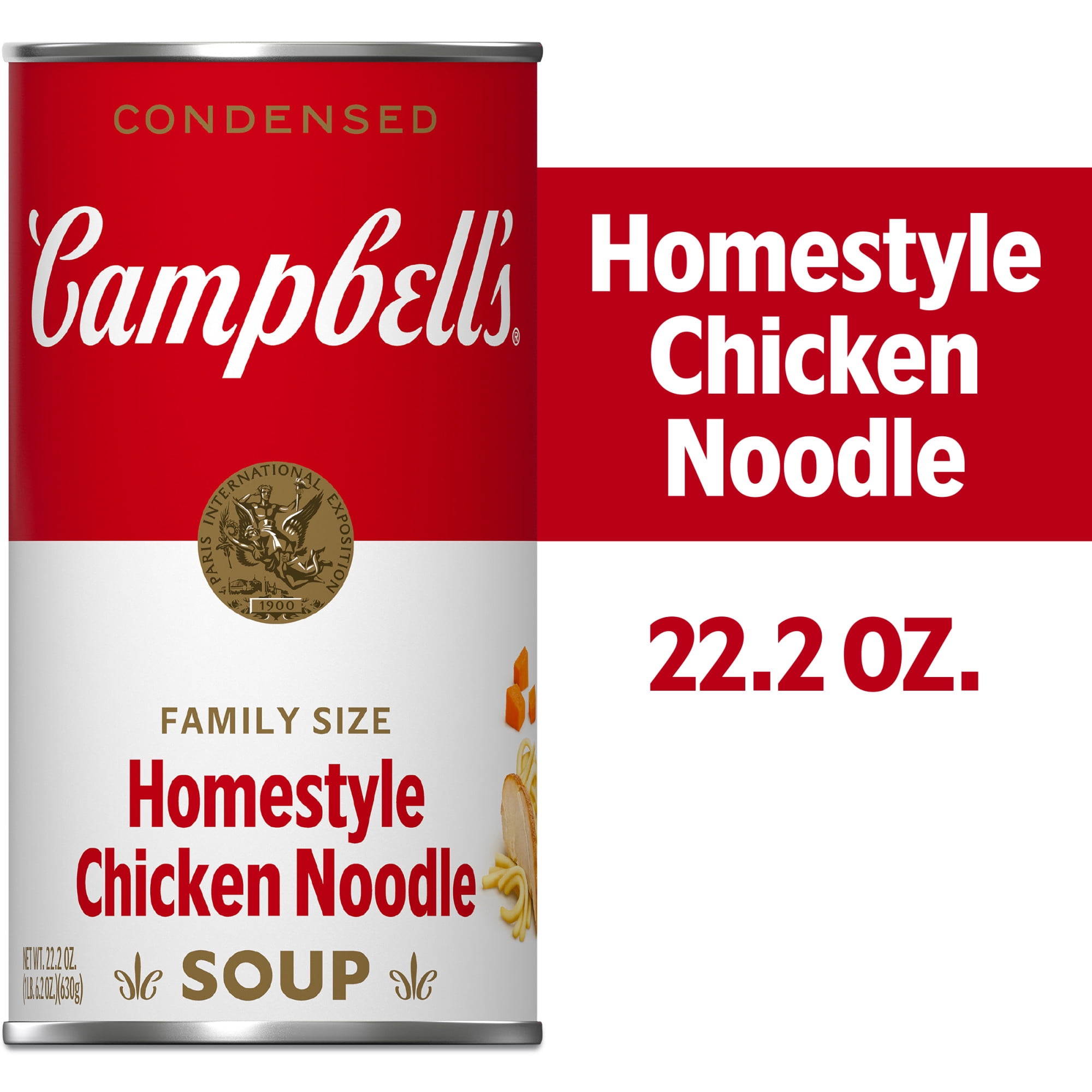 Campbell's Condensed Homestyle Chicken Noodle Soup (Family Size, 22.2 oz) la2v9