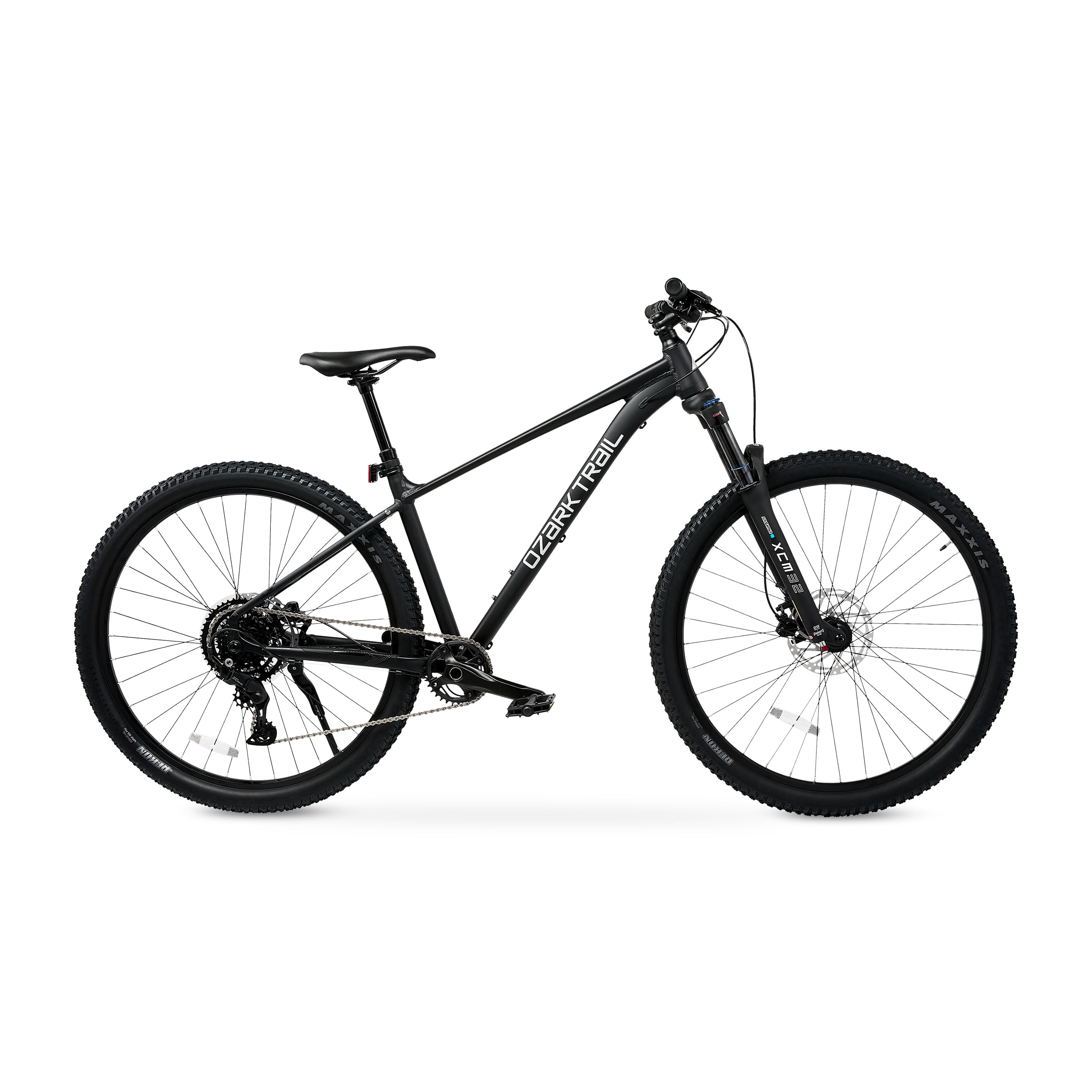 Ozark Trail 29 in M.2 Ridge Pro Mountain Bike, Durable Aluminum Frame, Hydraulic Disc Brakes (Black, Small Frame) jifut