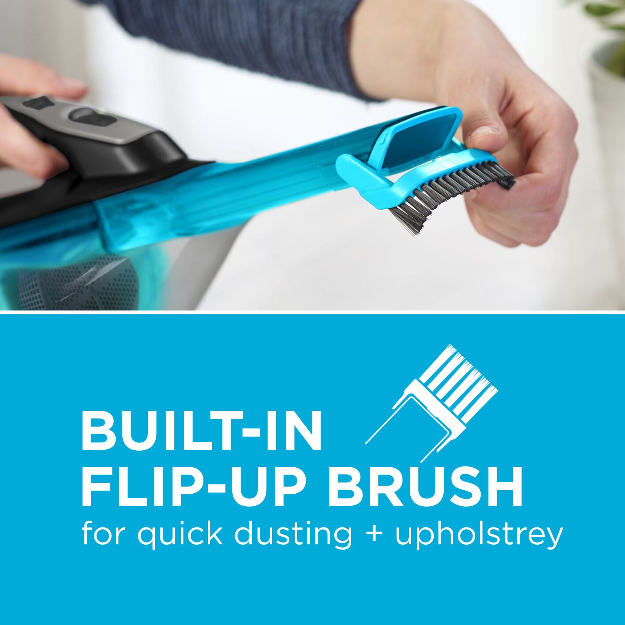 BLACK+DECKER Cordless Handheld Vacuum, Detailer Dustbuster for Multi-surface Cleaning (Black, 1 Unit) hv8bh