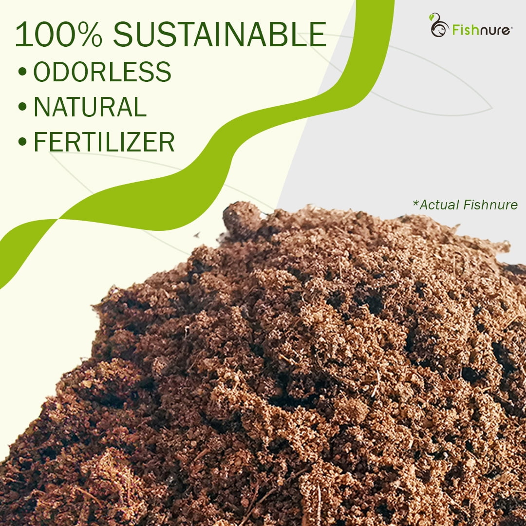 Fishnure Organic Compost Fertilizer for Indoor and Outdoor Plants (8 lb) px1yy