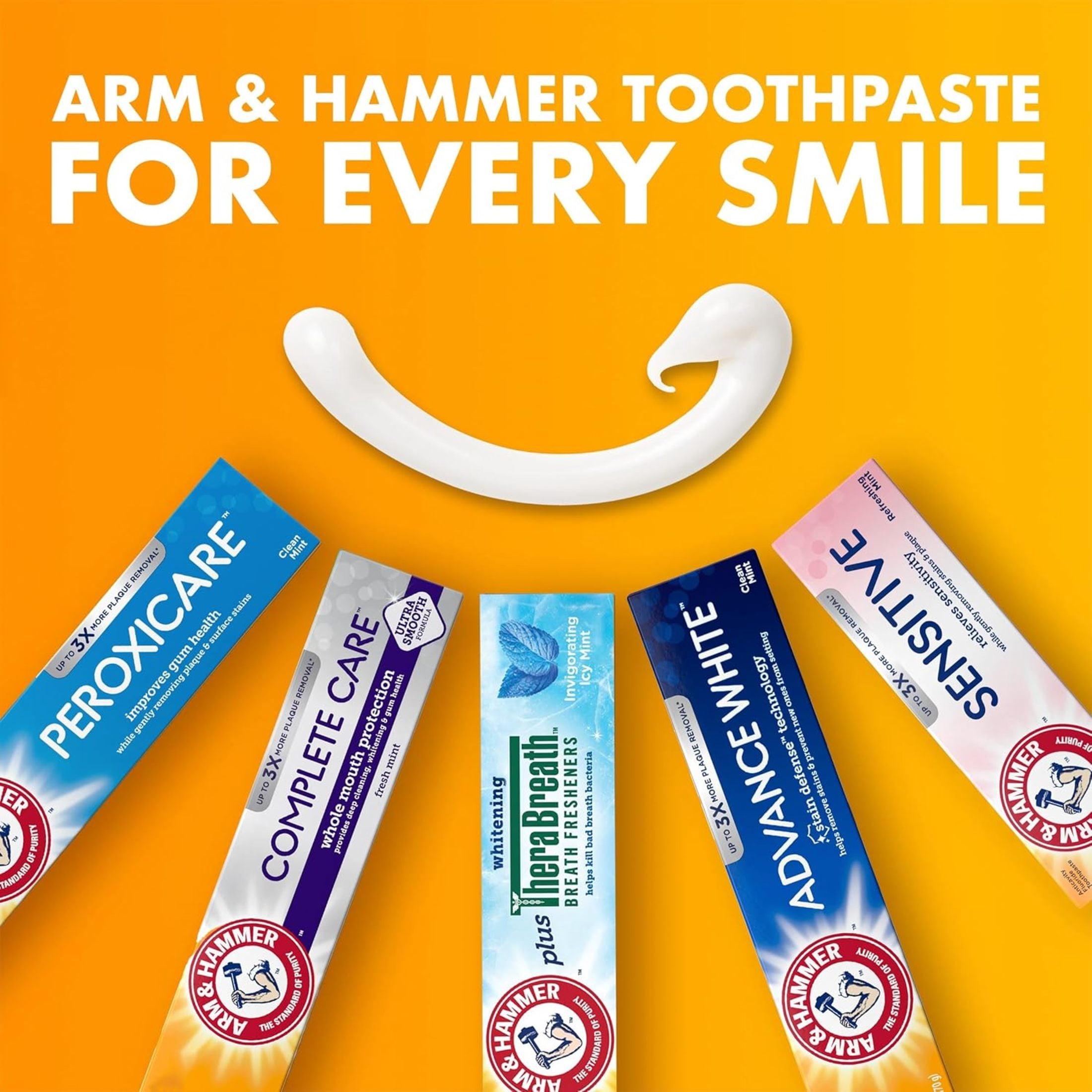ARM & HAMMER Advance White Extreme Whitening Toothpaste, Fluoride Anticavity Formula (Clean Mint, 6 oz) i4ab0