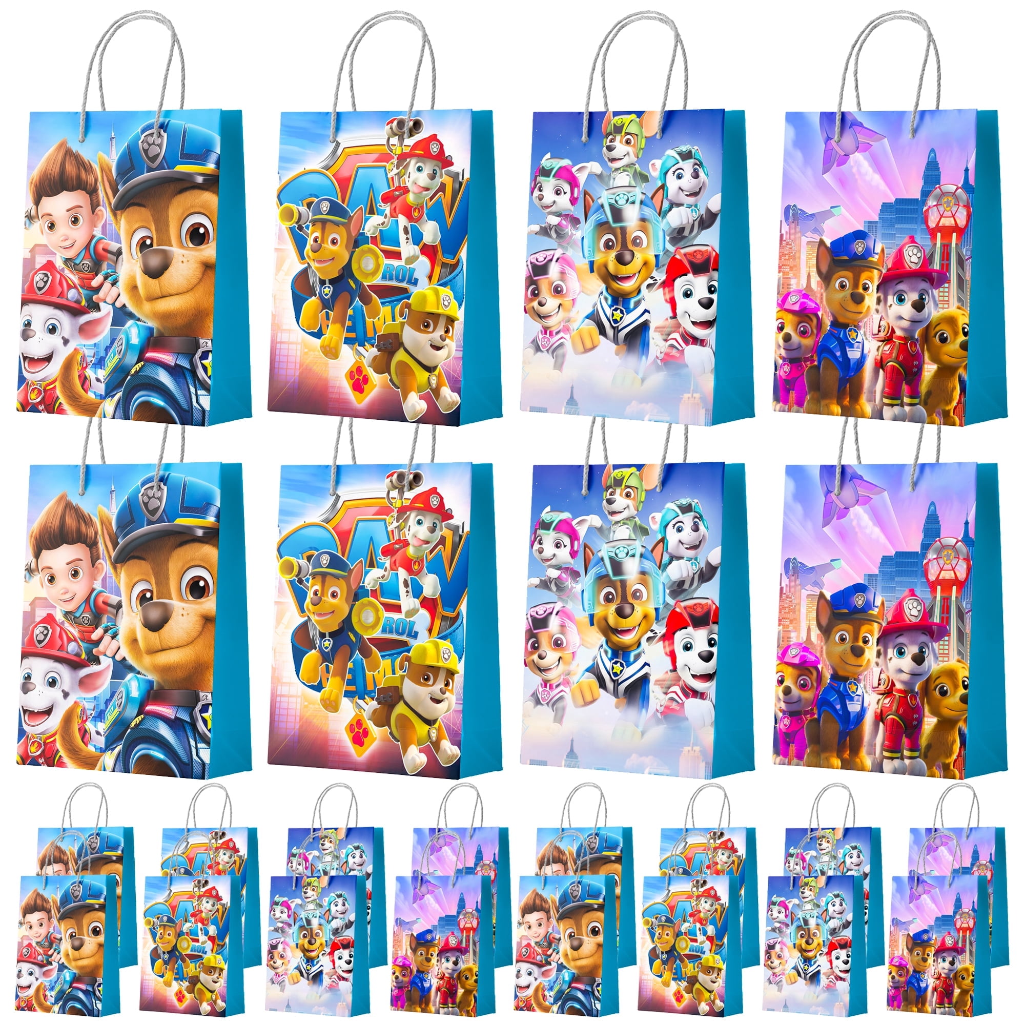 Party Vault Cartoon Dog Party Gift Bags (Multicolor, 16 Pack) ubfbu