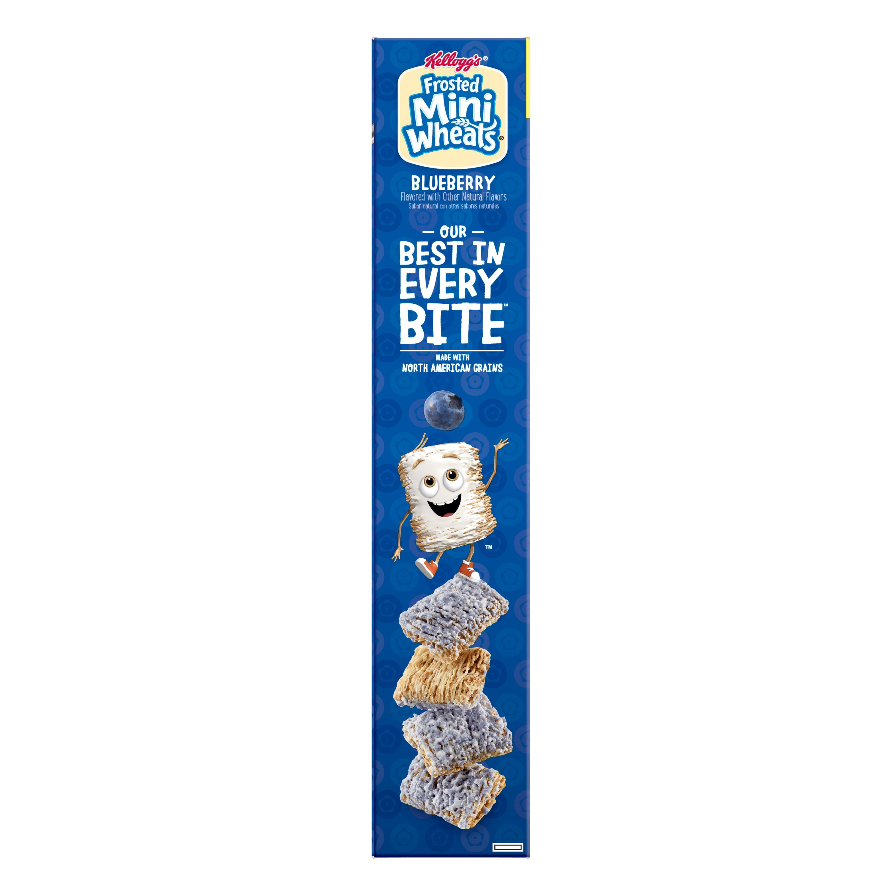 Kellogg's Frosted Mini-Wheats Breakfast Cereal, Blueberry Flavor (21 oz) mhfxt