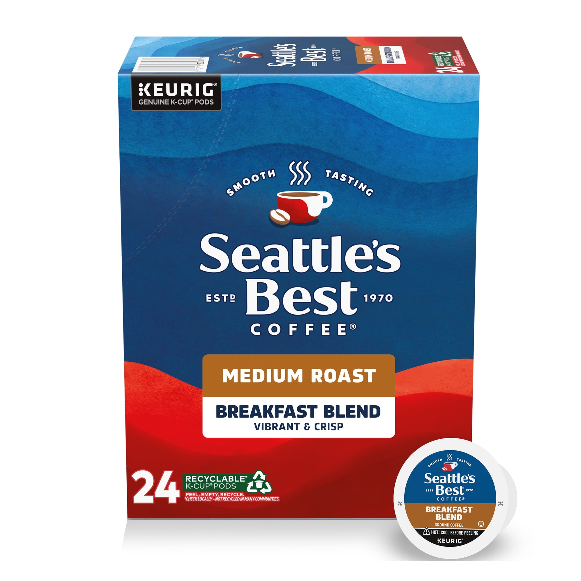 Seattle's Best Coffee Breakfast Blend Medium Roast Coffee Pods (24 Count) jlzk9