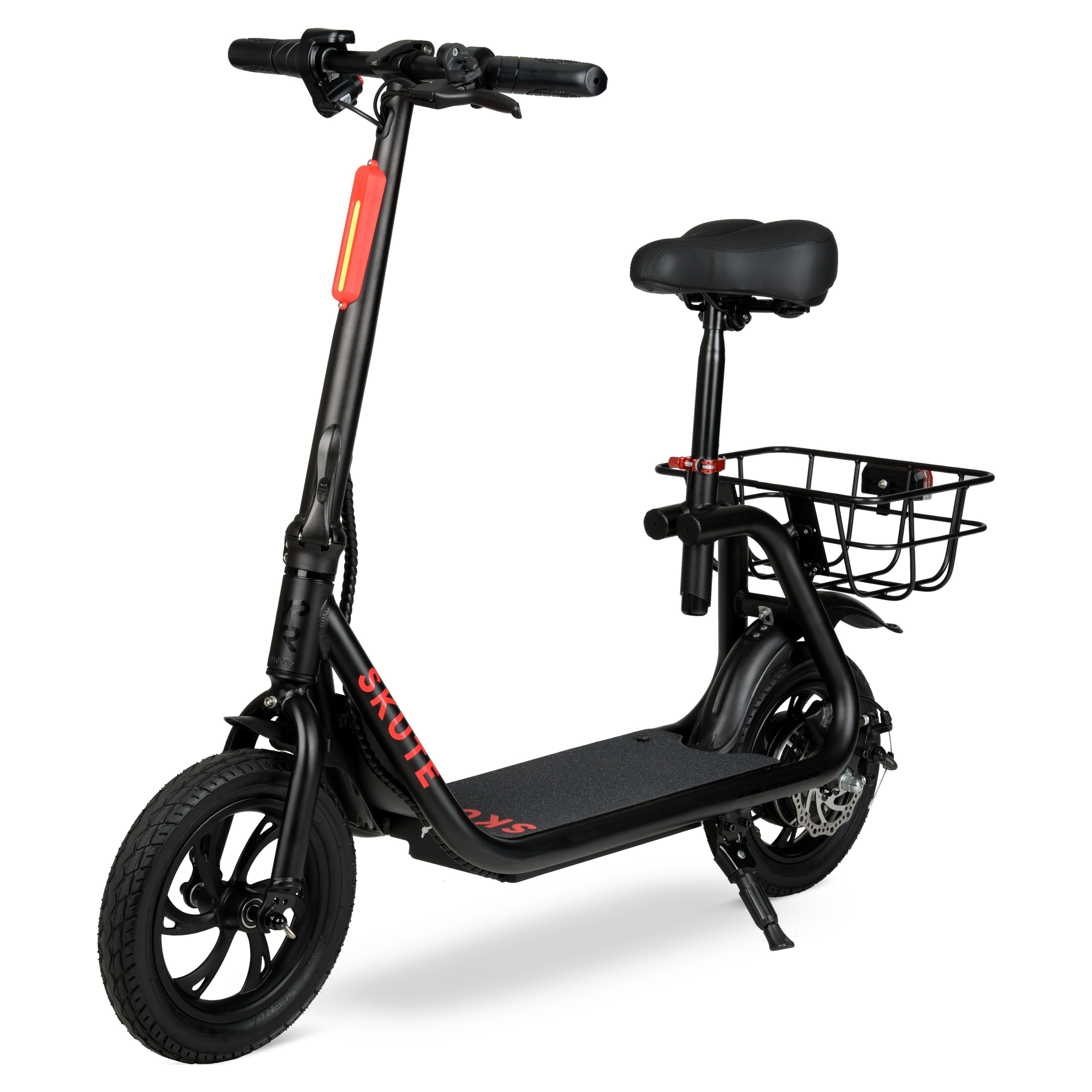 Hyper Toy Company Seated Electric Scooter, 250W Motor, Foldable Design (Black, 15 mph) np27n