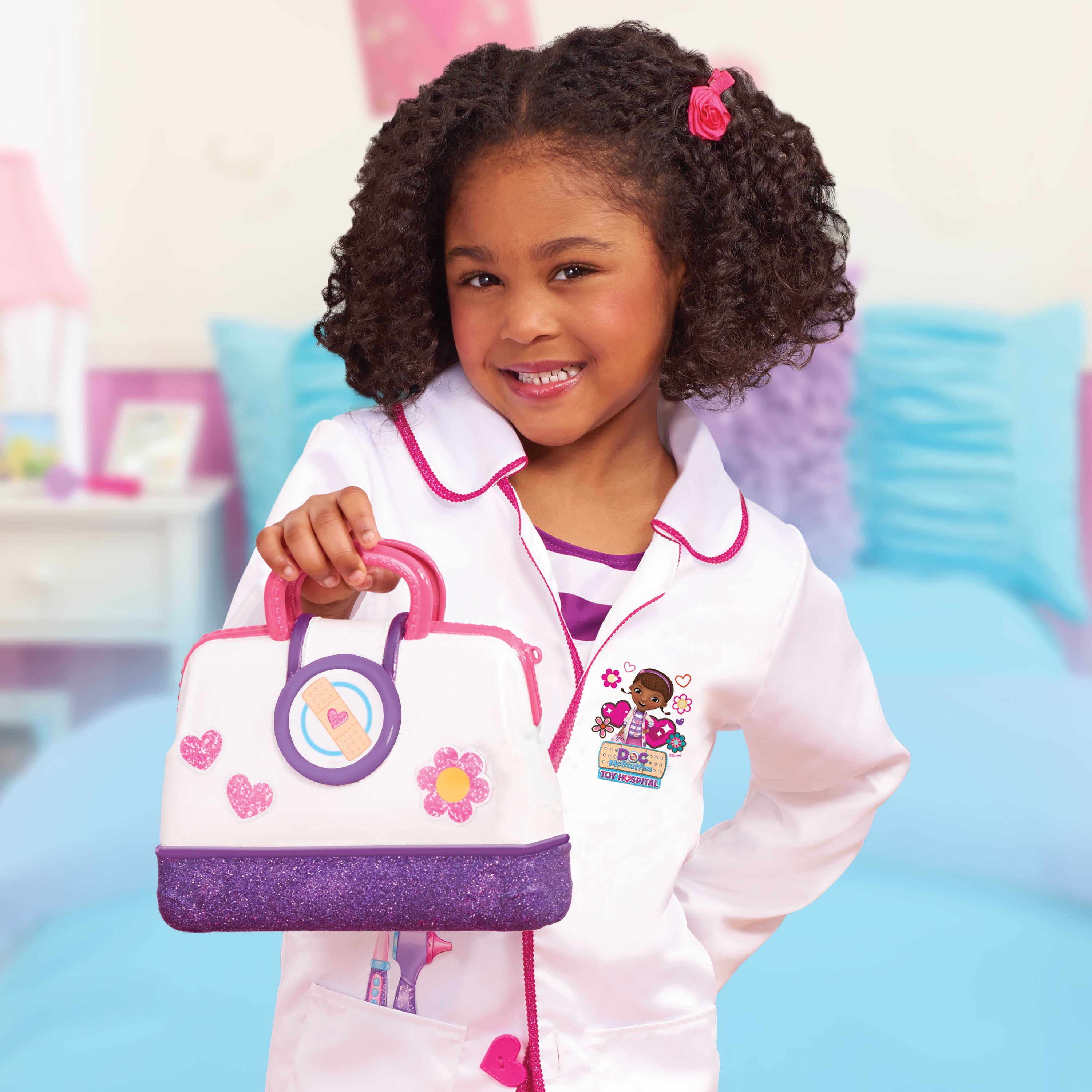 Doc McStuffins Toy Hospital Doctor Bag Set (8-Piece, Pretend Play Medical Kit) s6m1g