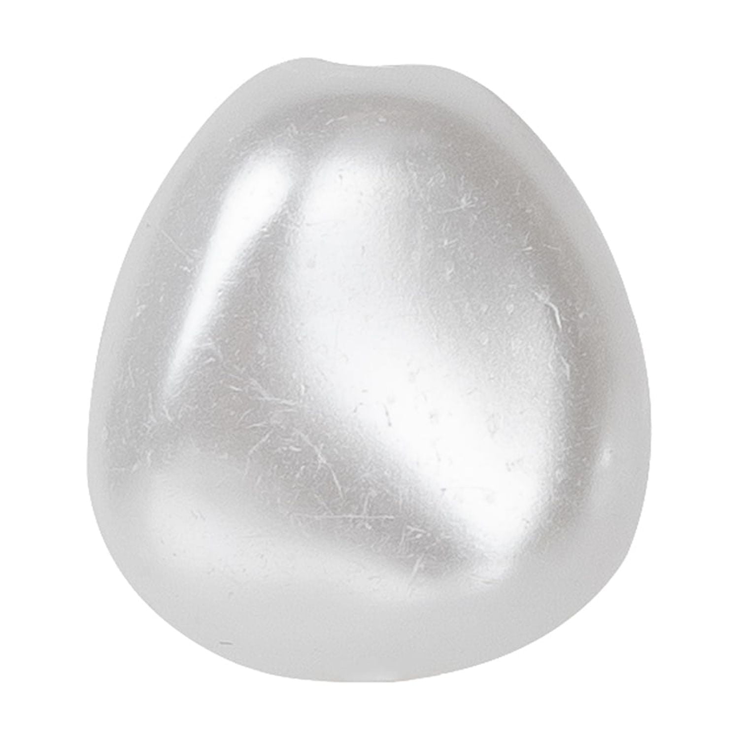 Cousin DIY Faux Keshi Pearl Bead Strand for Jewelry Making (White, 7.5 in, 17 Pieces) rpwd7