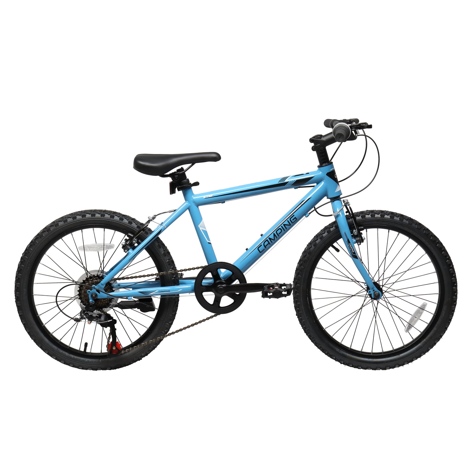 Ktaxon 20-inch Mountain Bike, 7-Speed Bicycle with Dual V-Brakes (Black, 20 in) xbvla