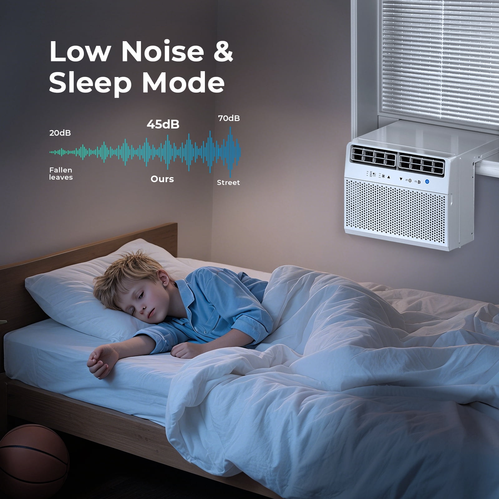 WAA 12000 BTU Window Air Conditioner for Rooms Up to 550 sq.ft (White, 23 in to 36 in Width) ig6ki