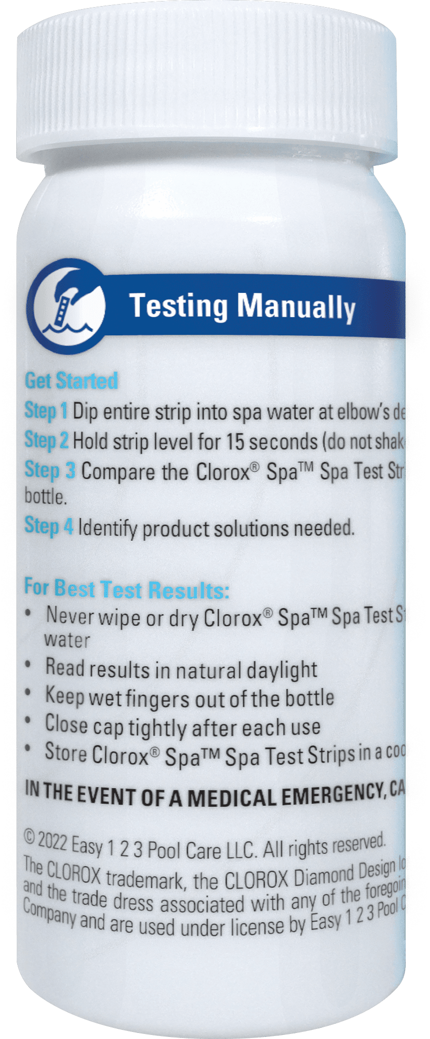Clorox Pool&Spa 5-Way Water Testing Strips for Hot Tubs and Spas (30 Count) 4z770