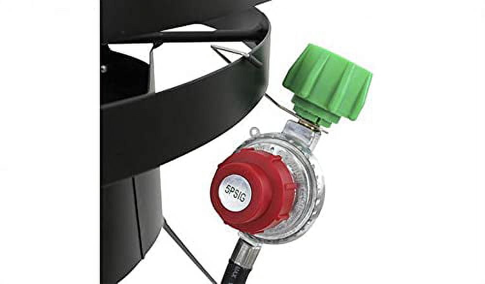 Chard Fish and Wing Fryer Kit with Strainer Basket and Burner Stand (10.5 qt) ebmoq