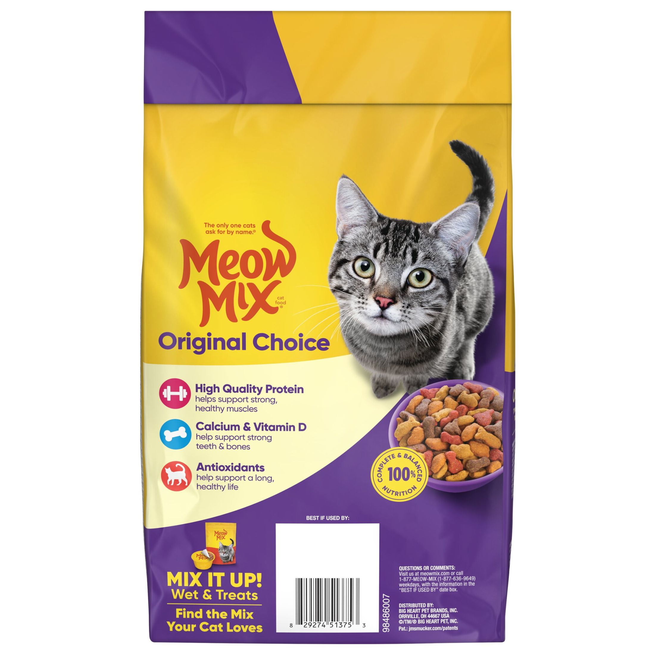 Meow Mix Original Choice Dry Cat Food (Adult Formula, 3.15 lb) dcx90