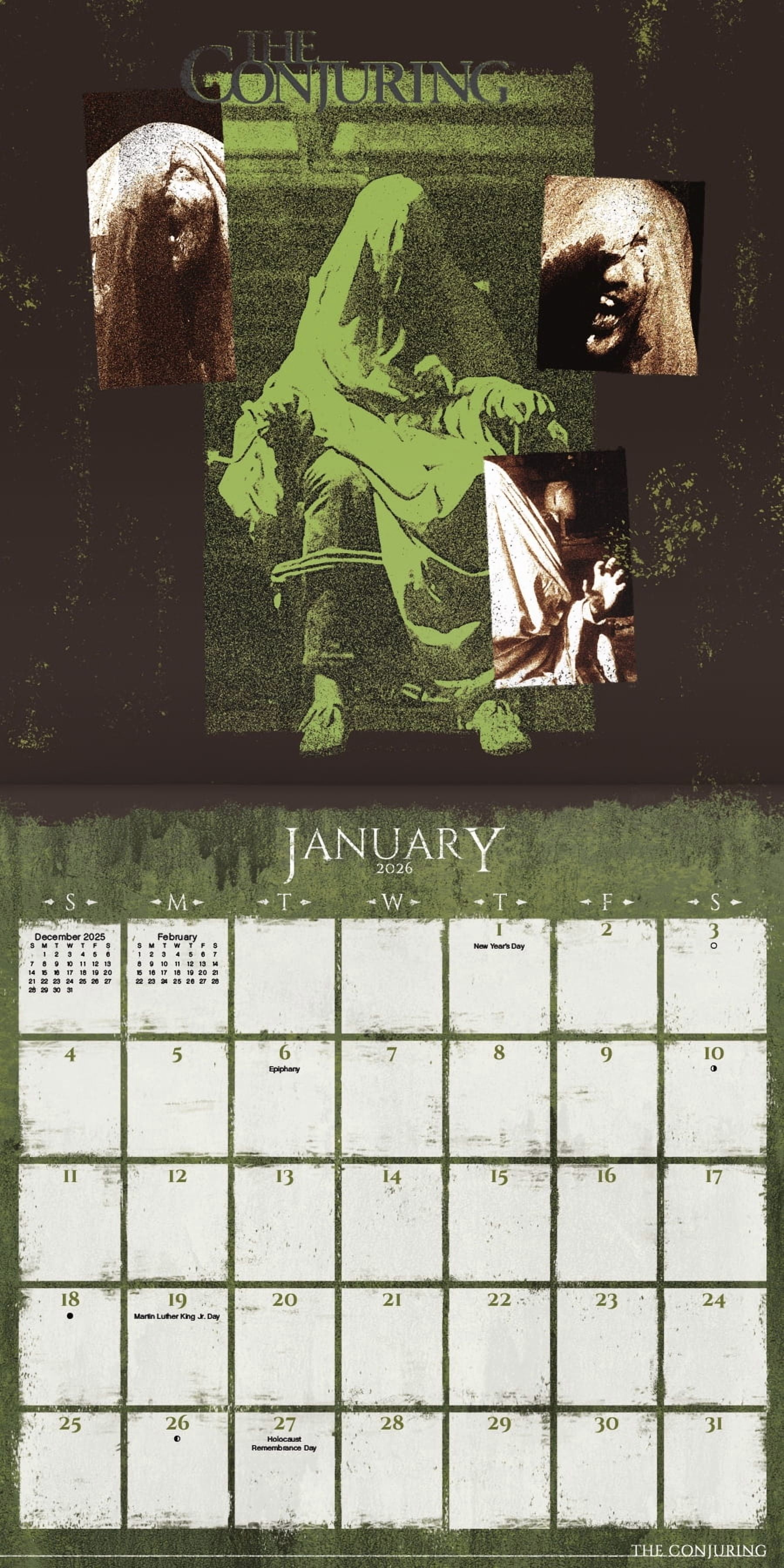 Trends International 2026 Horror Collection Wall Calendar (12 in x 12 in) r2jwn